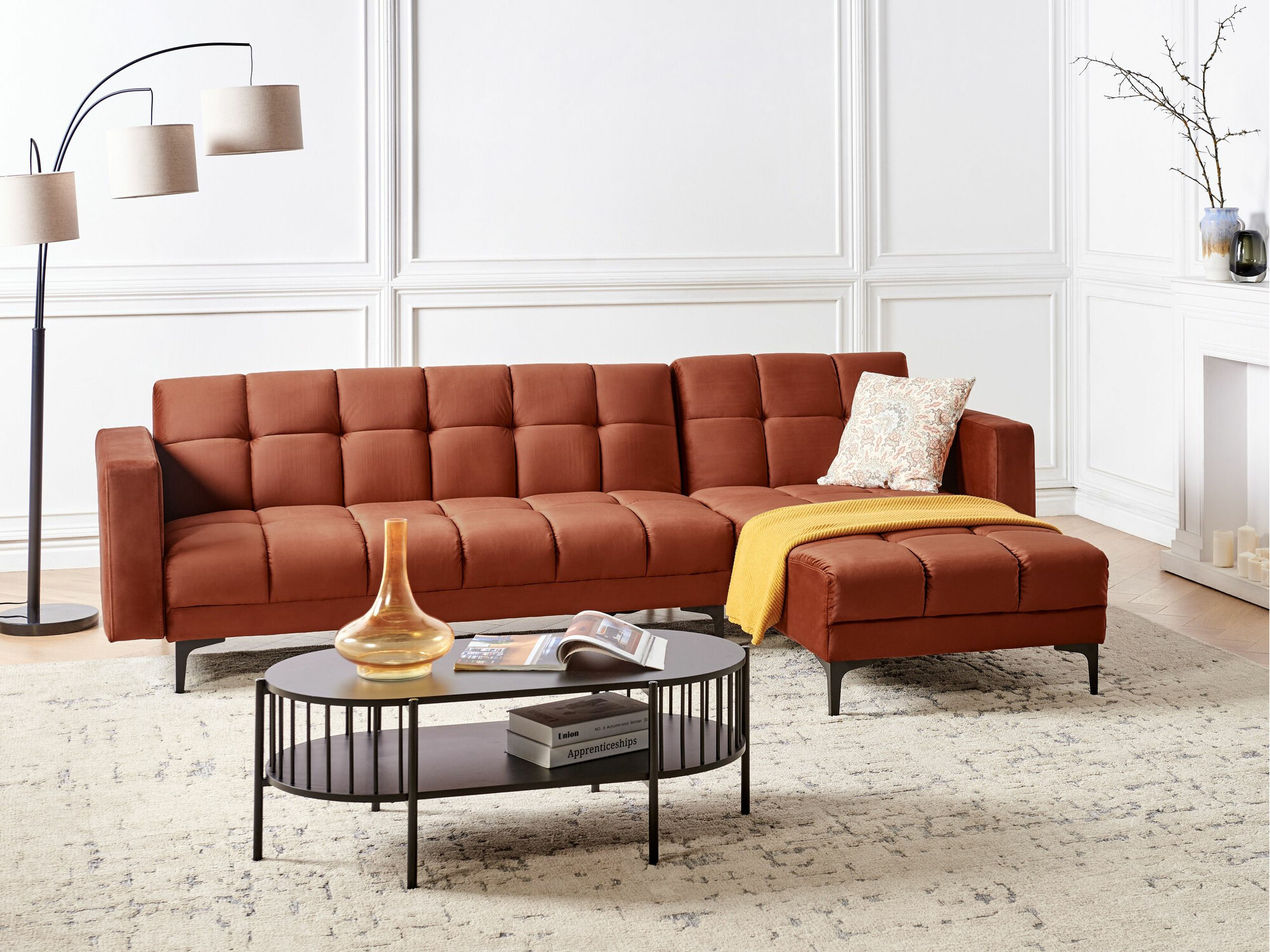 Угловой диван Mormiru 106 (Красный)