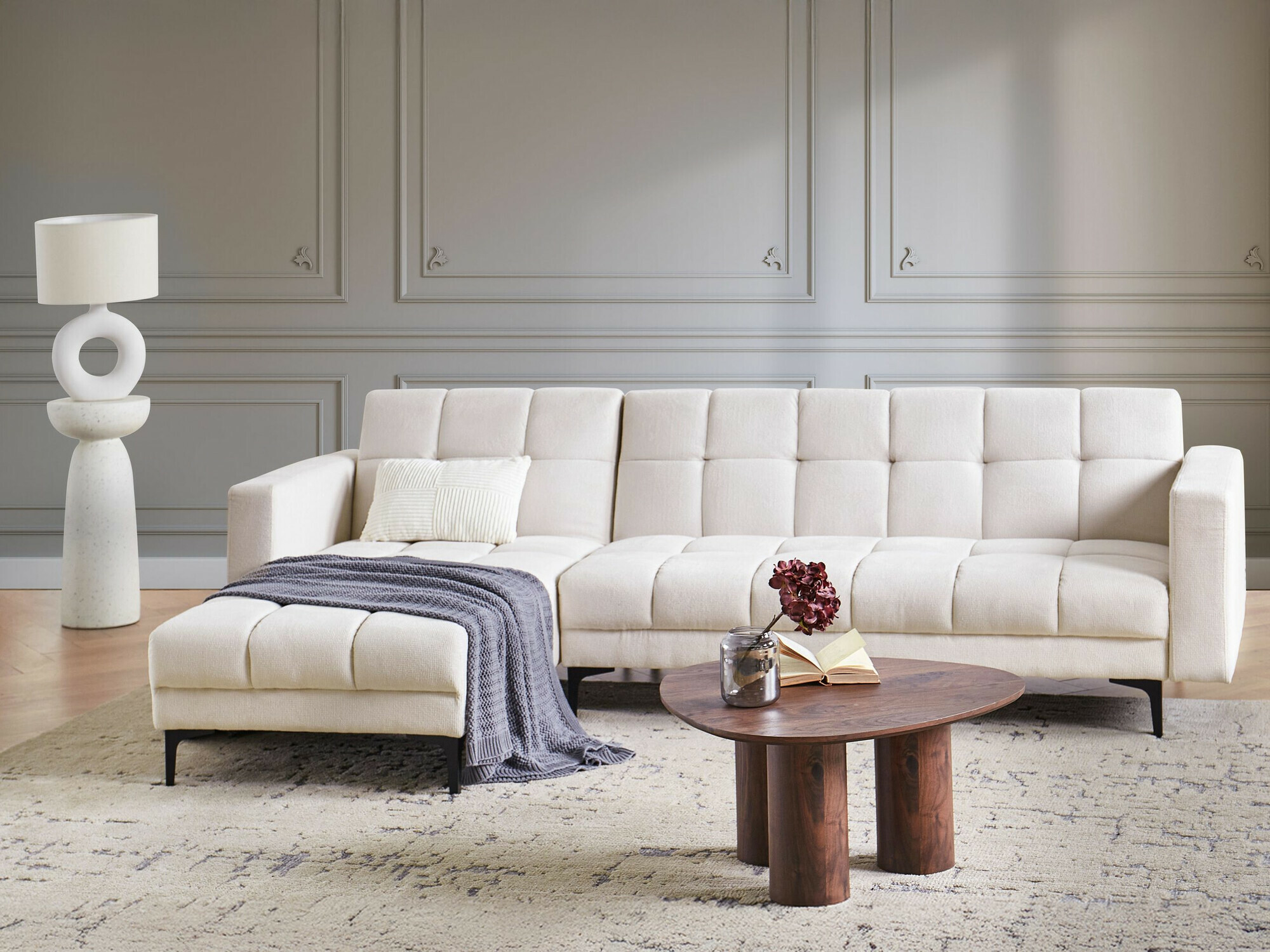 Угловой диван Mormiru 106 (Крем)