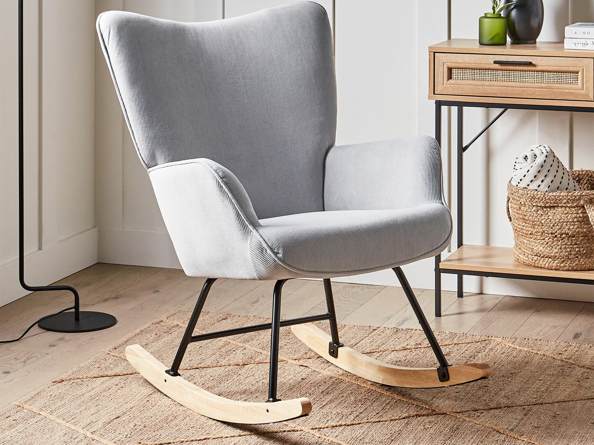 Šūpuļkrēsls Berwyn 2433 (Gaiši zils)