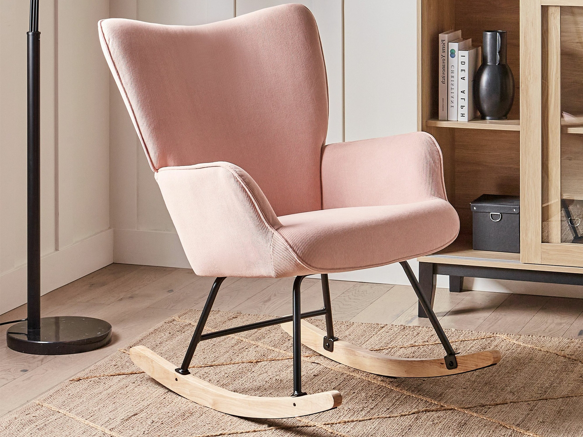 Šūpuļkrēsls Berwyn 2433 (Tumši rozā)