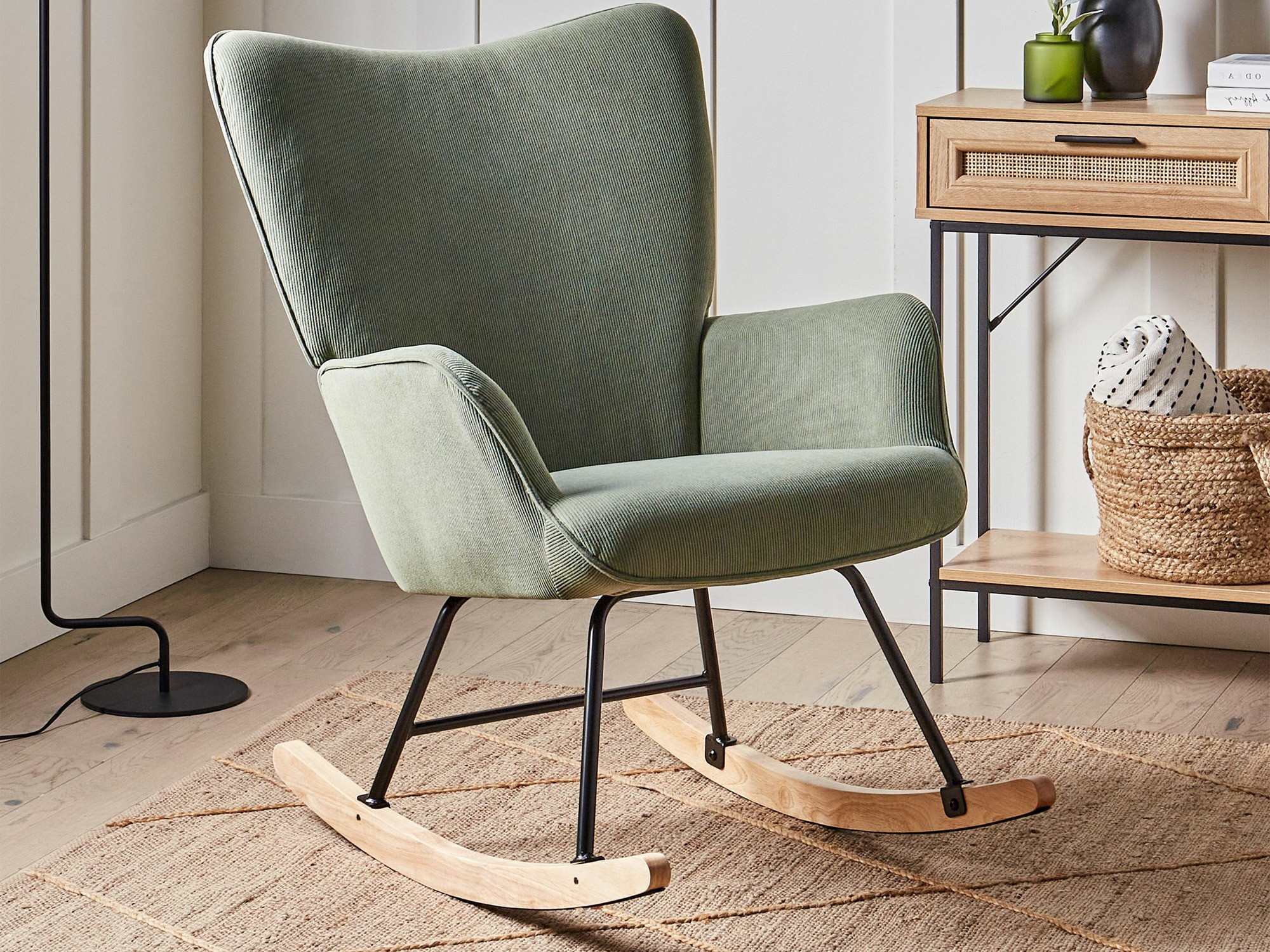 Šūpuļkrēsls Berwyn 2433 (Zaļš)