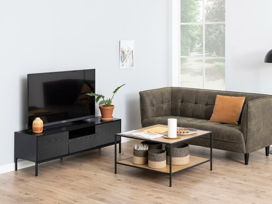 TV galds Norsica Sevferi 122 (Melnie pelni + Melns)