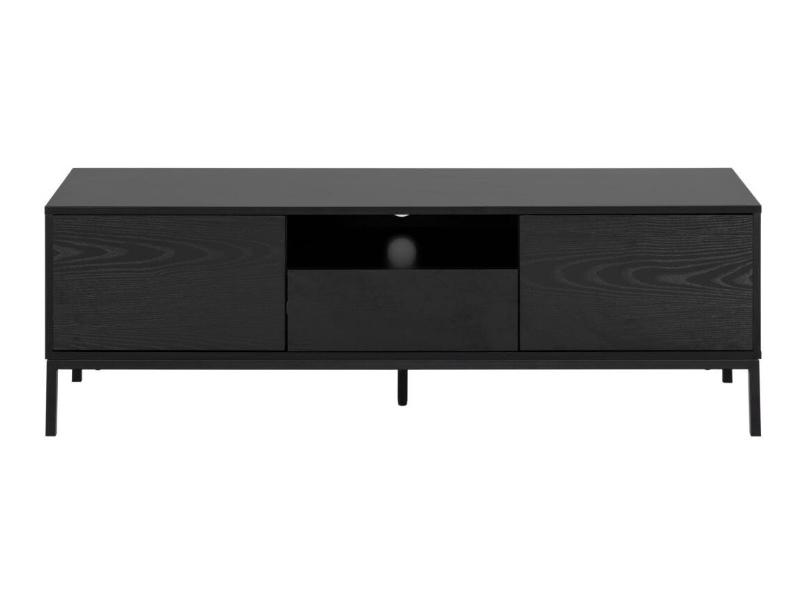 ТВ тумба Norsica Sevferi 122 (Черный пепел + Чёрный)