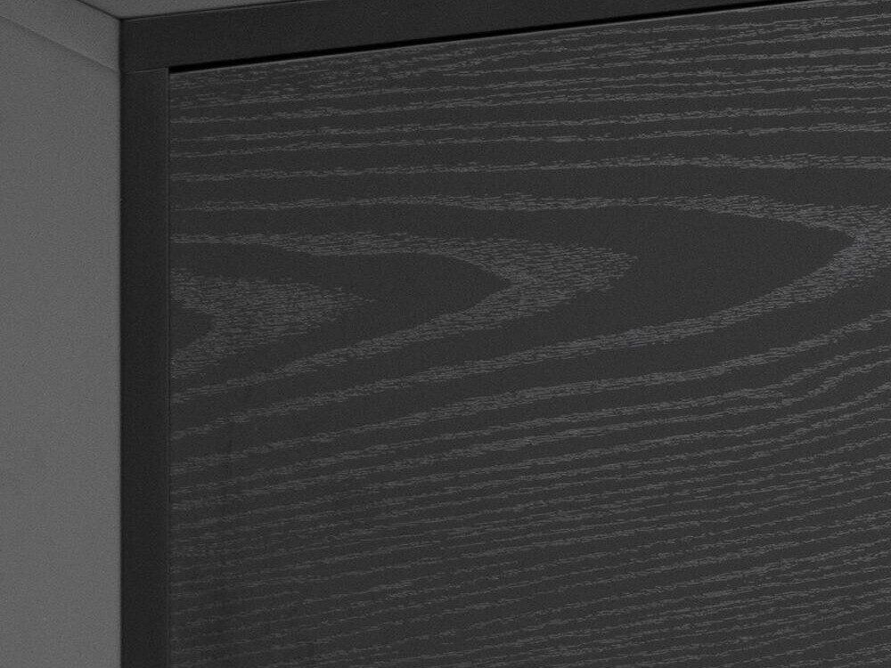 ТВ тумба Norsica Sevferi 122 (Черный пепел + Чёрный)