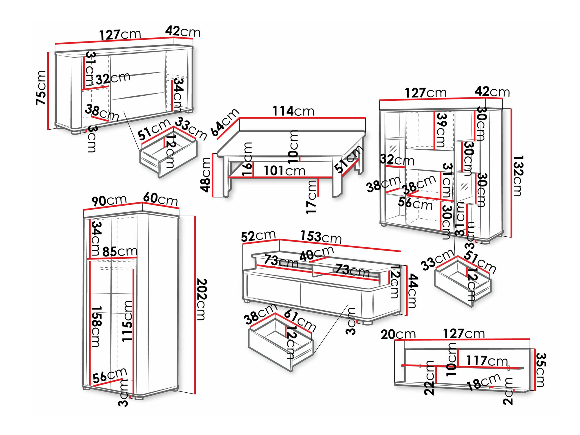 Viesistabas komplekts Melsali 107