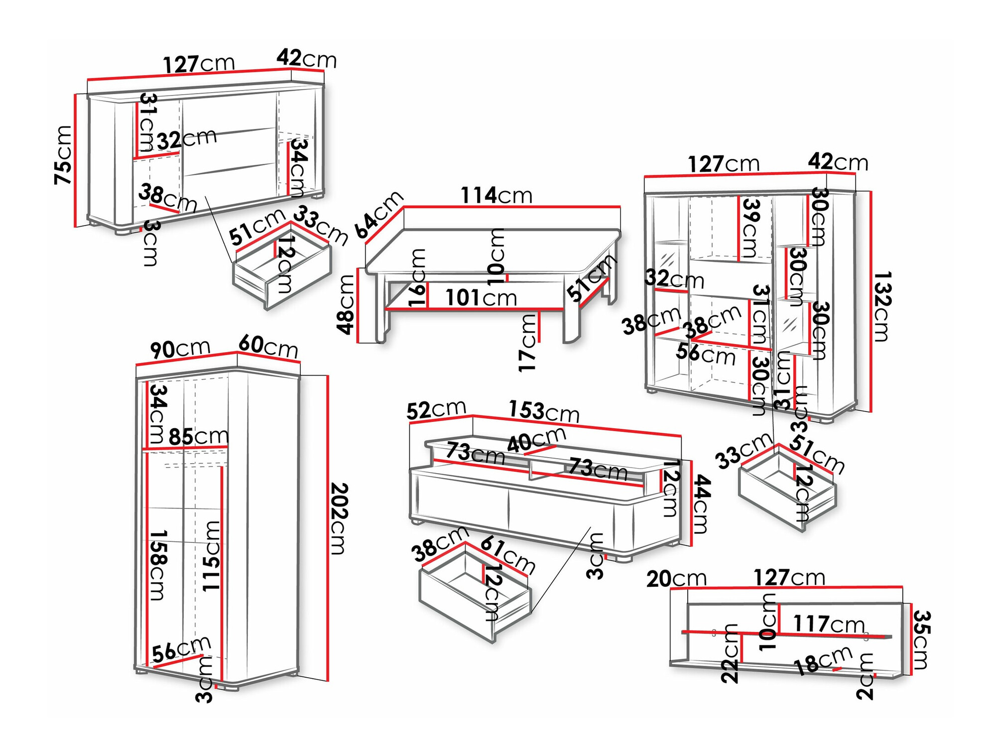 Viesistabas komplekts Melsali 107