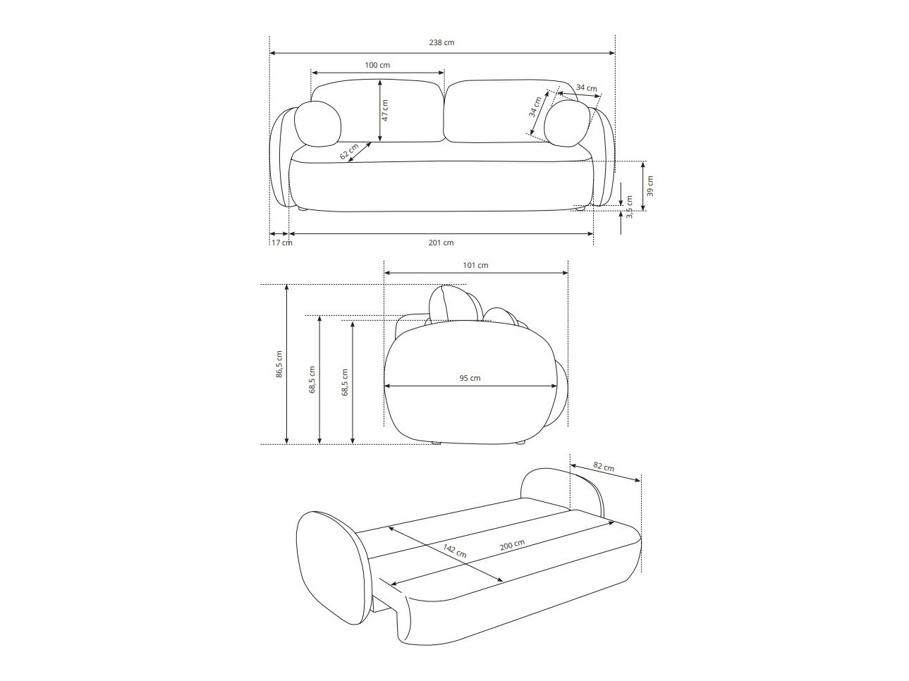 Диван-кровать Kingston 139 (Abriamio 1)