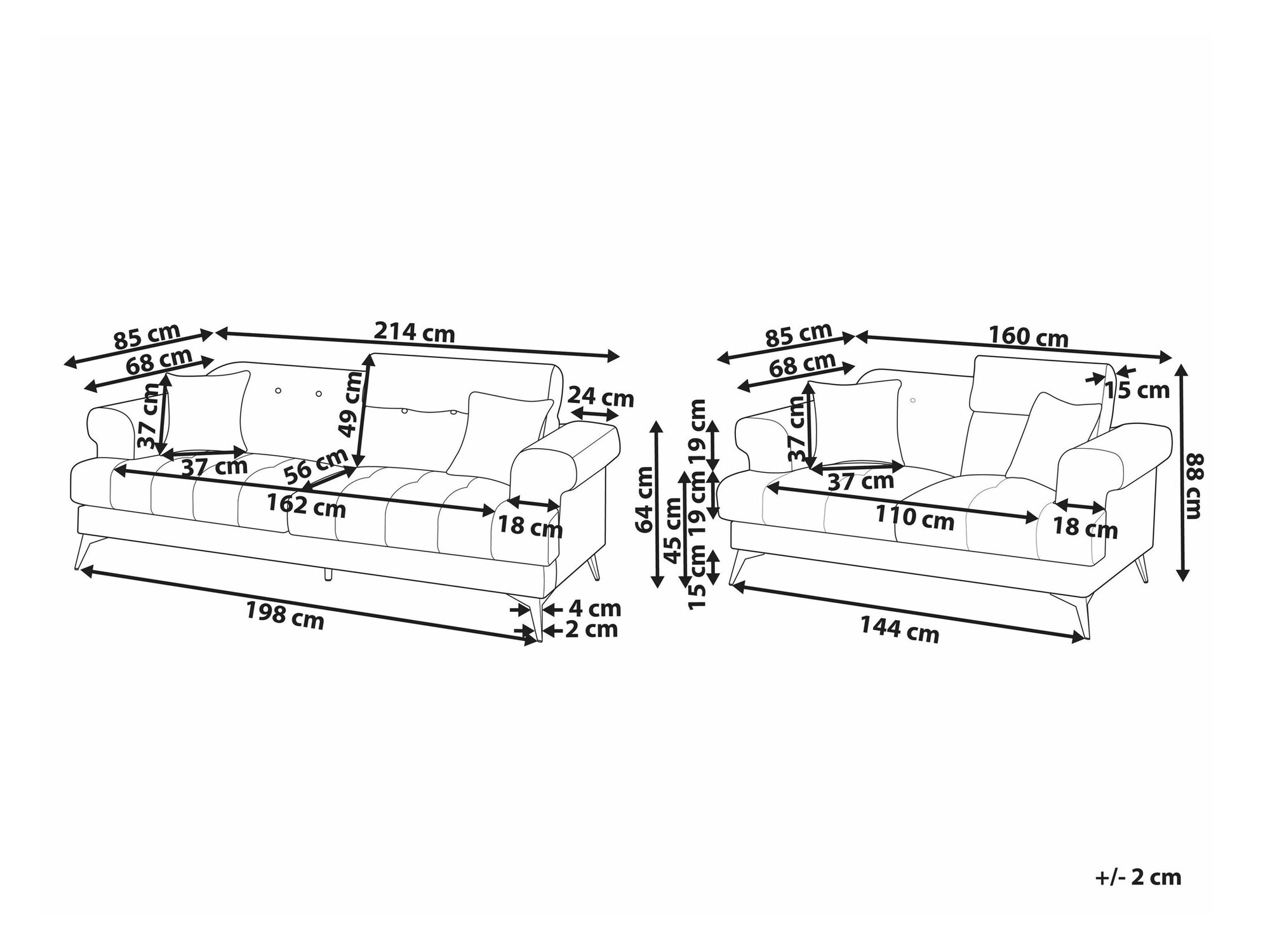 Комплект мягкой мебели Berwyn 2436 (Белый)