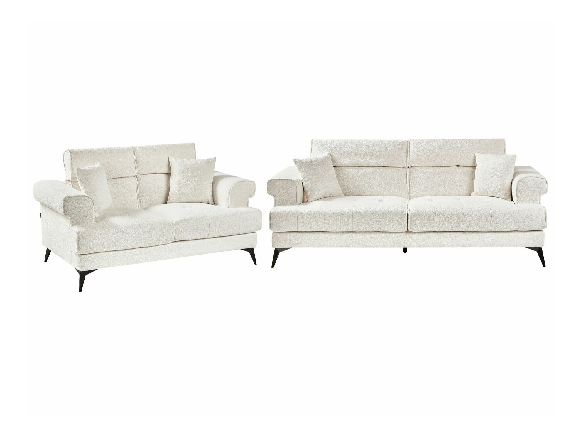 Mīksto mēbeļu komplekts Berwyn 2436 (Balts)