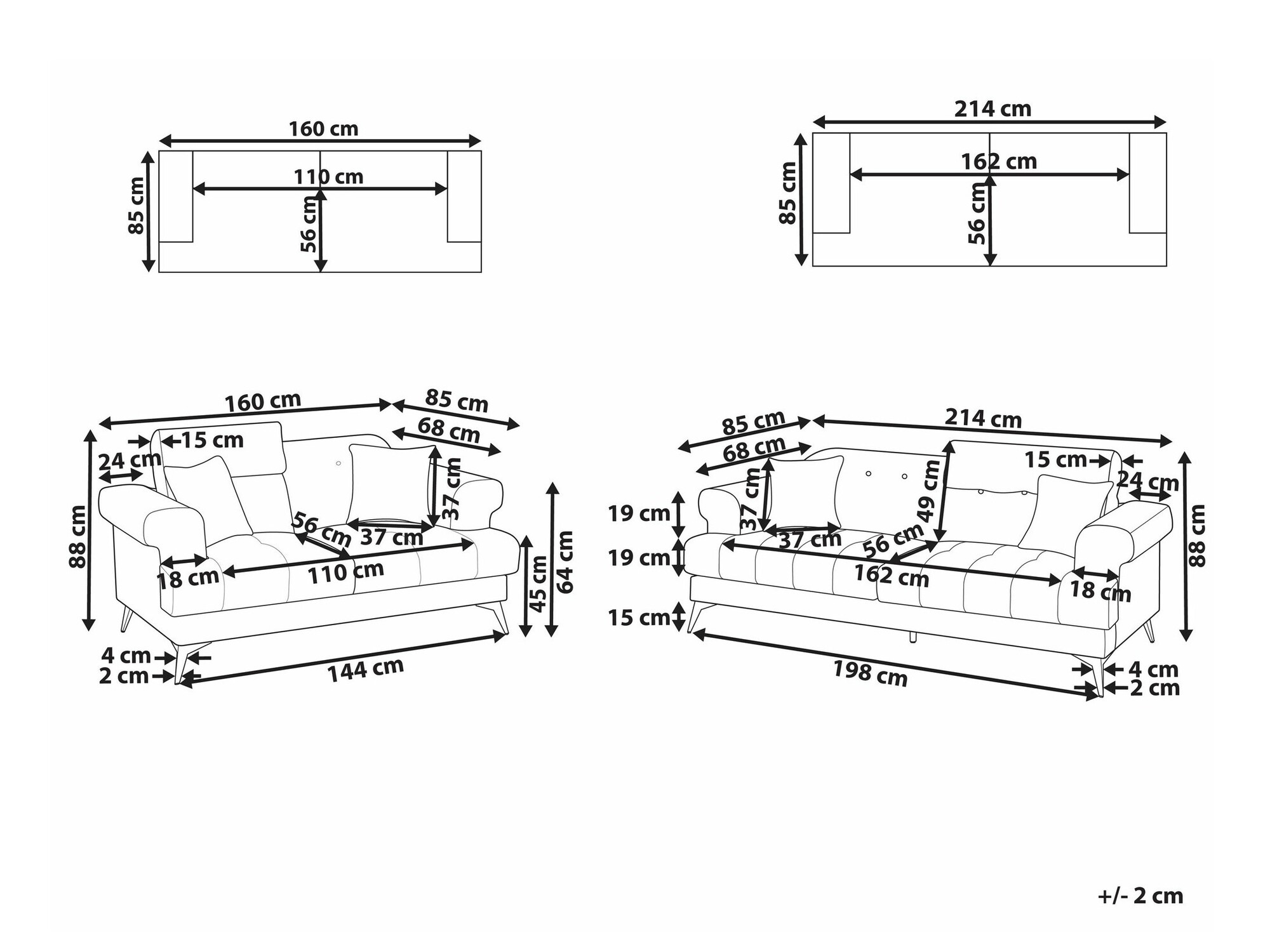 Mīksto mēbeļu komplekts Berwyn 2436 (Taupe)