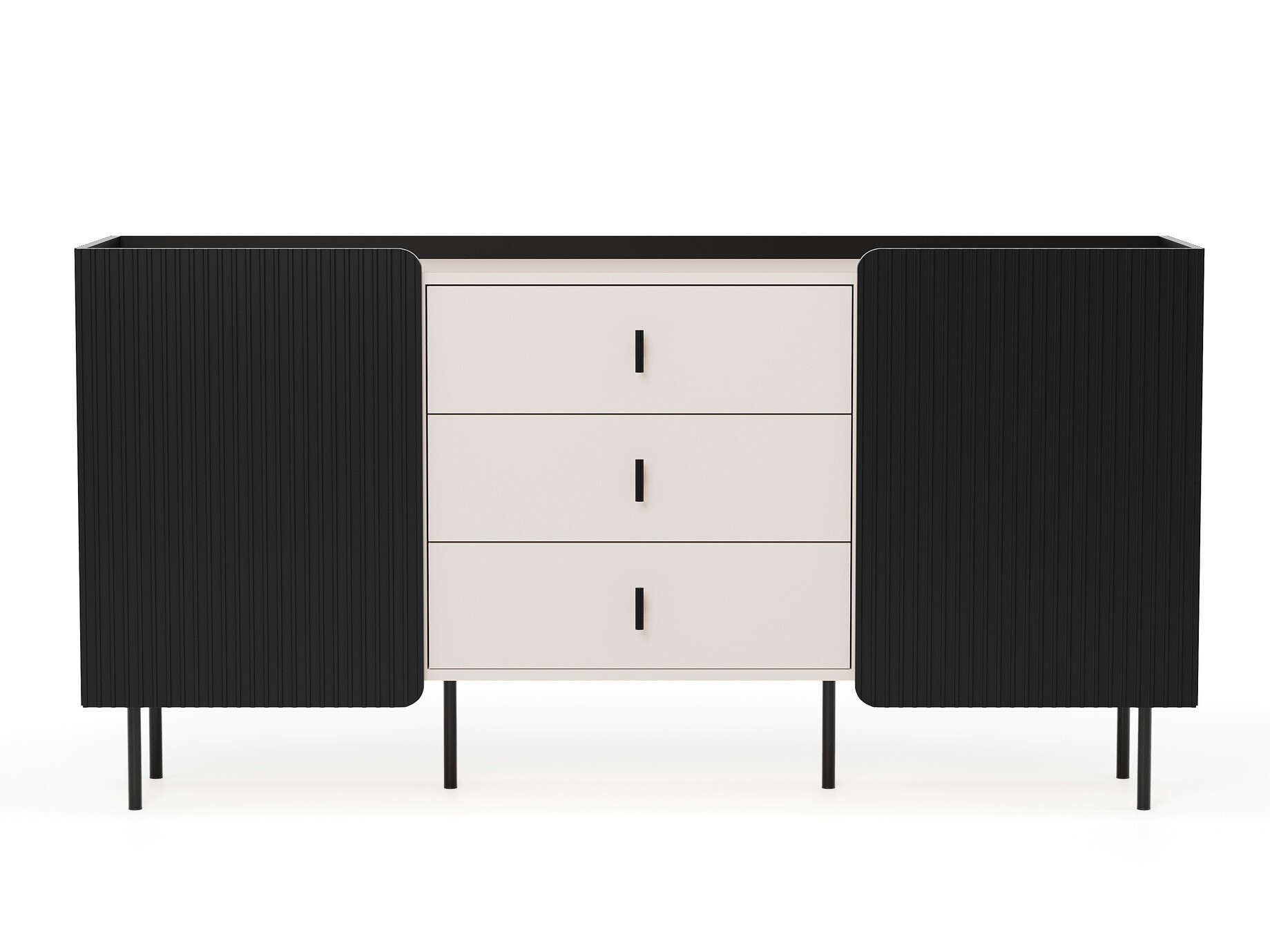 Kомод Mansfield 100 (Чёрный + Кашемир)