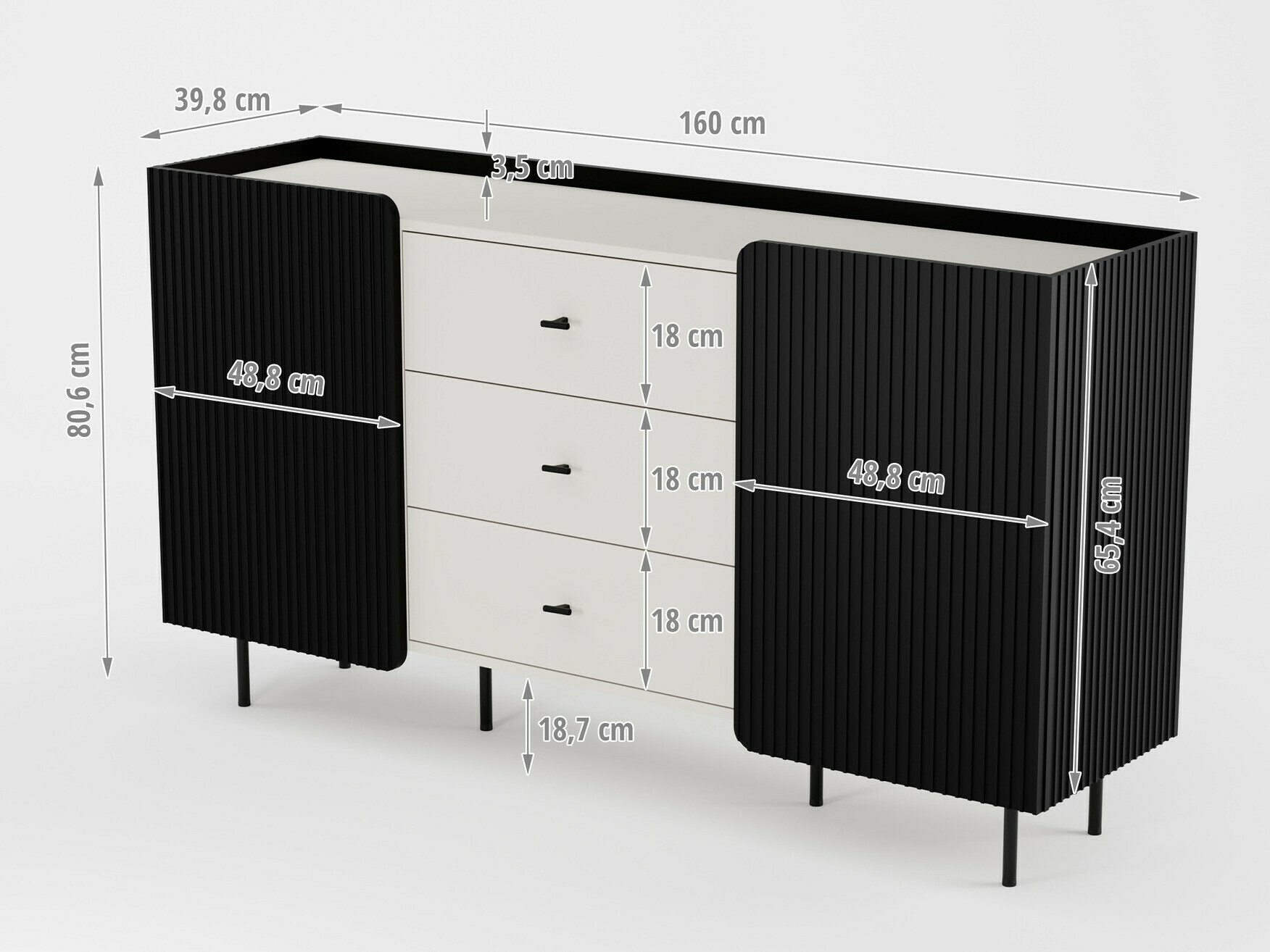Kомод Mansfield 100 (Кашемир)