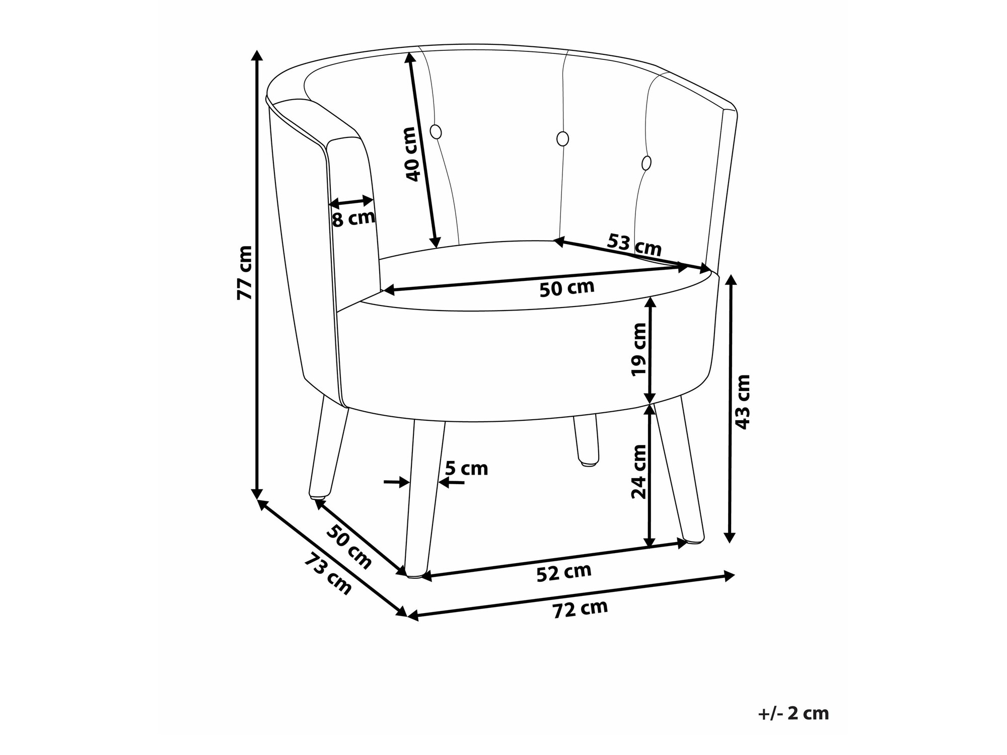 Кресло Berwyn 681 (Коричневый)