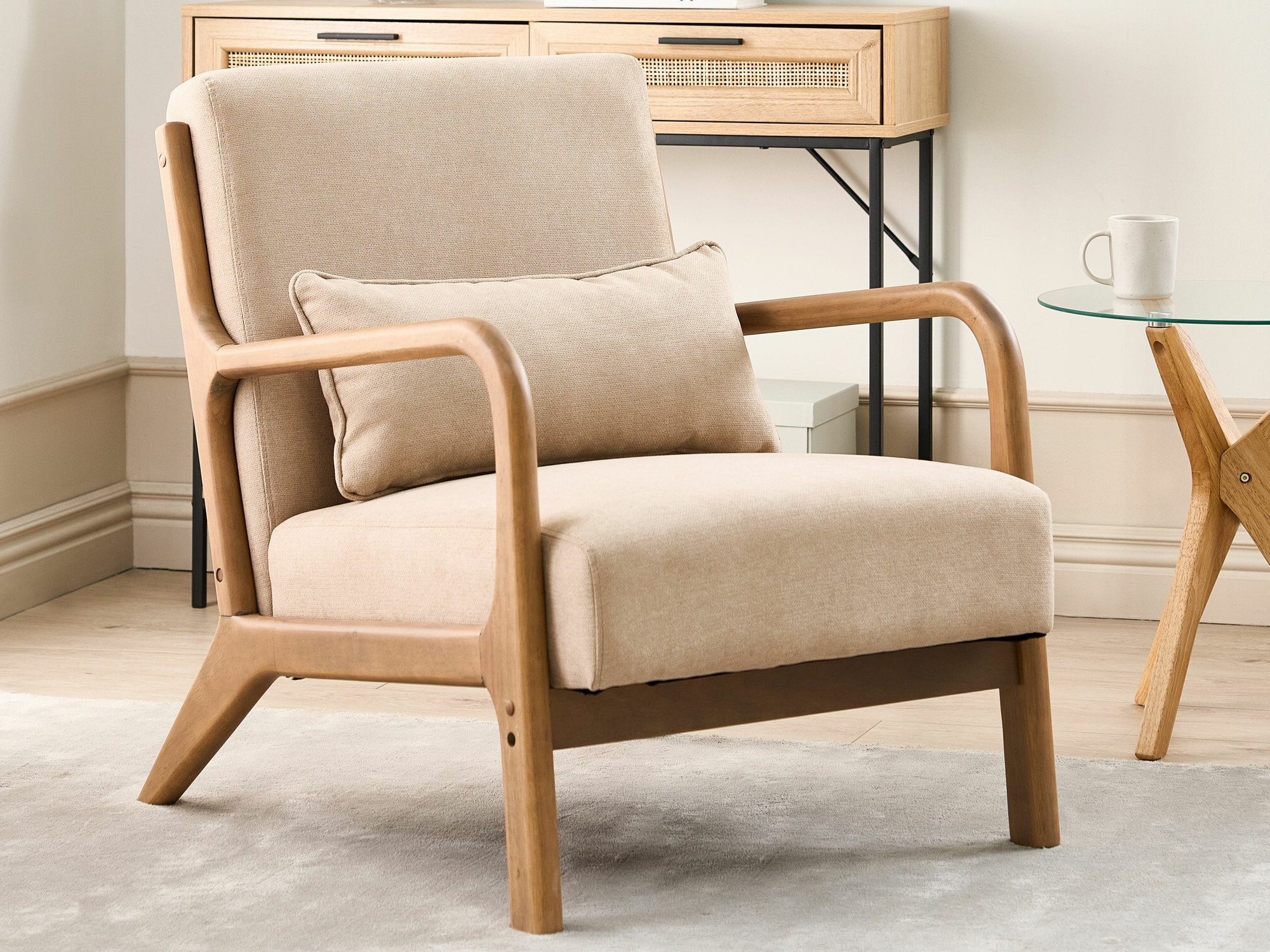 Krēsls Berwyn 2442 (Gaiši brūns)