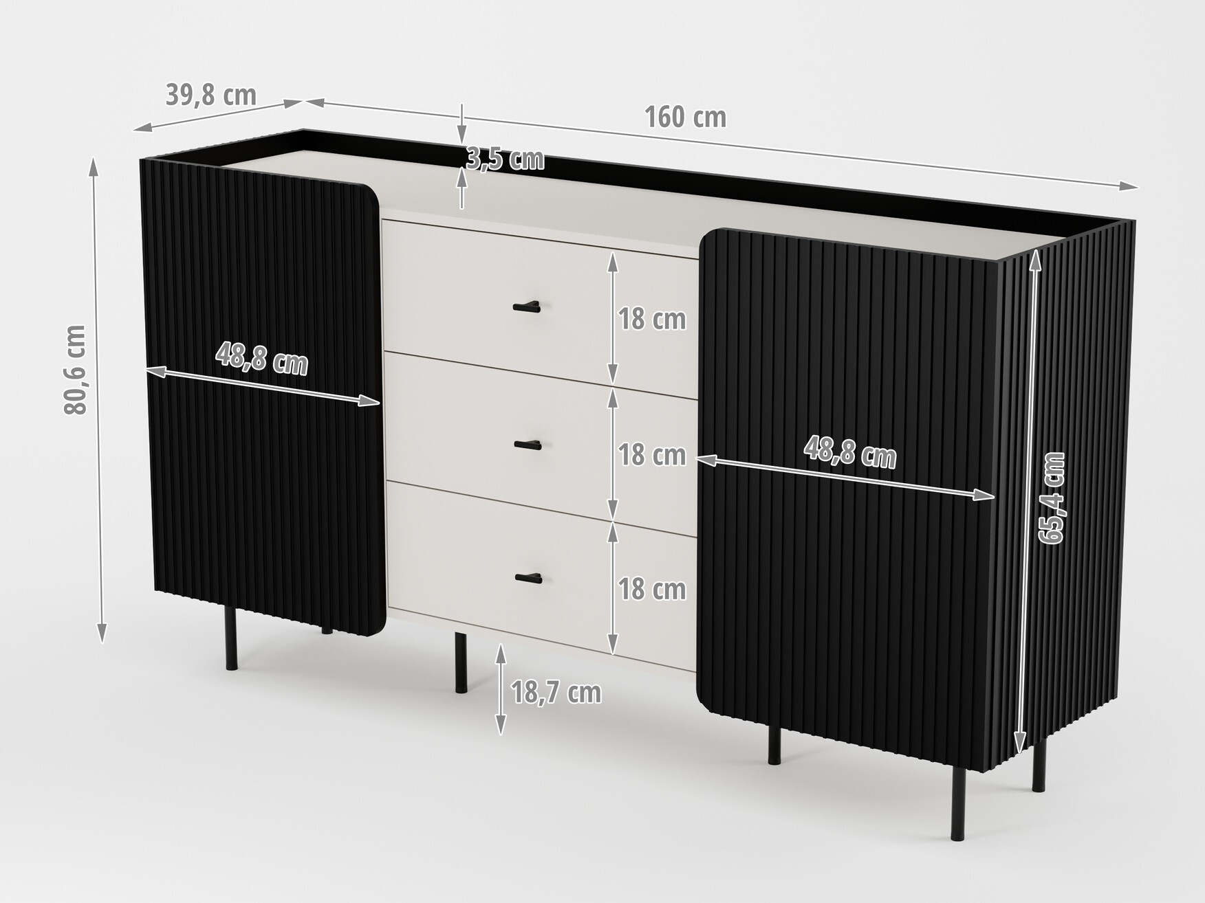 Kumode Mansfield 100 (Melns + Kašmirs)