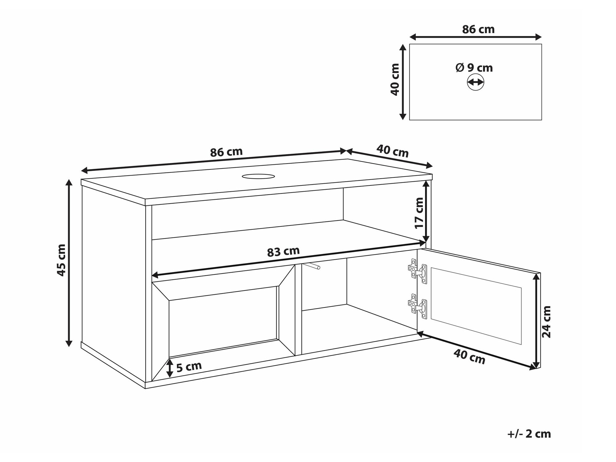Piekarams vannas istabas skapītis izlietnei Meldoru 100