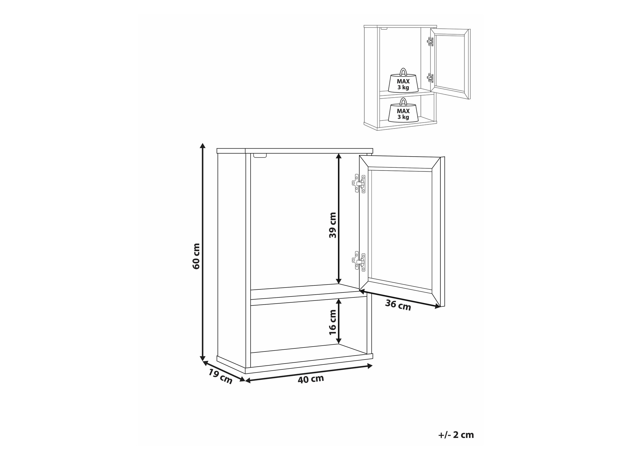 Piekarams vannas istabas skapītis Meldoru 103