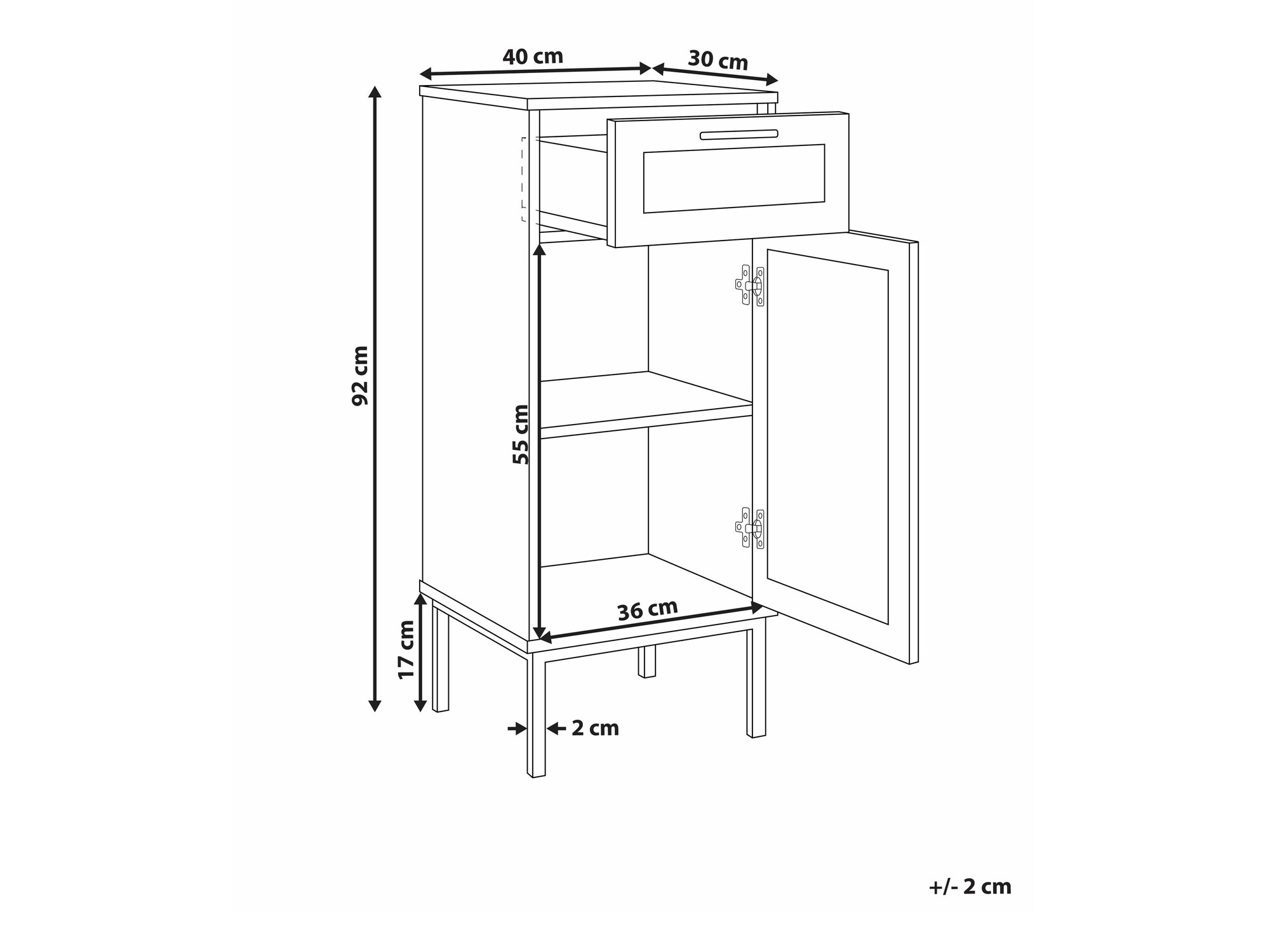 Stāvošs vannas skapītis Meldoru 102
