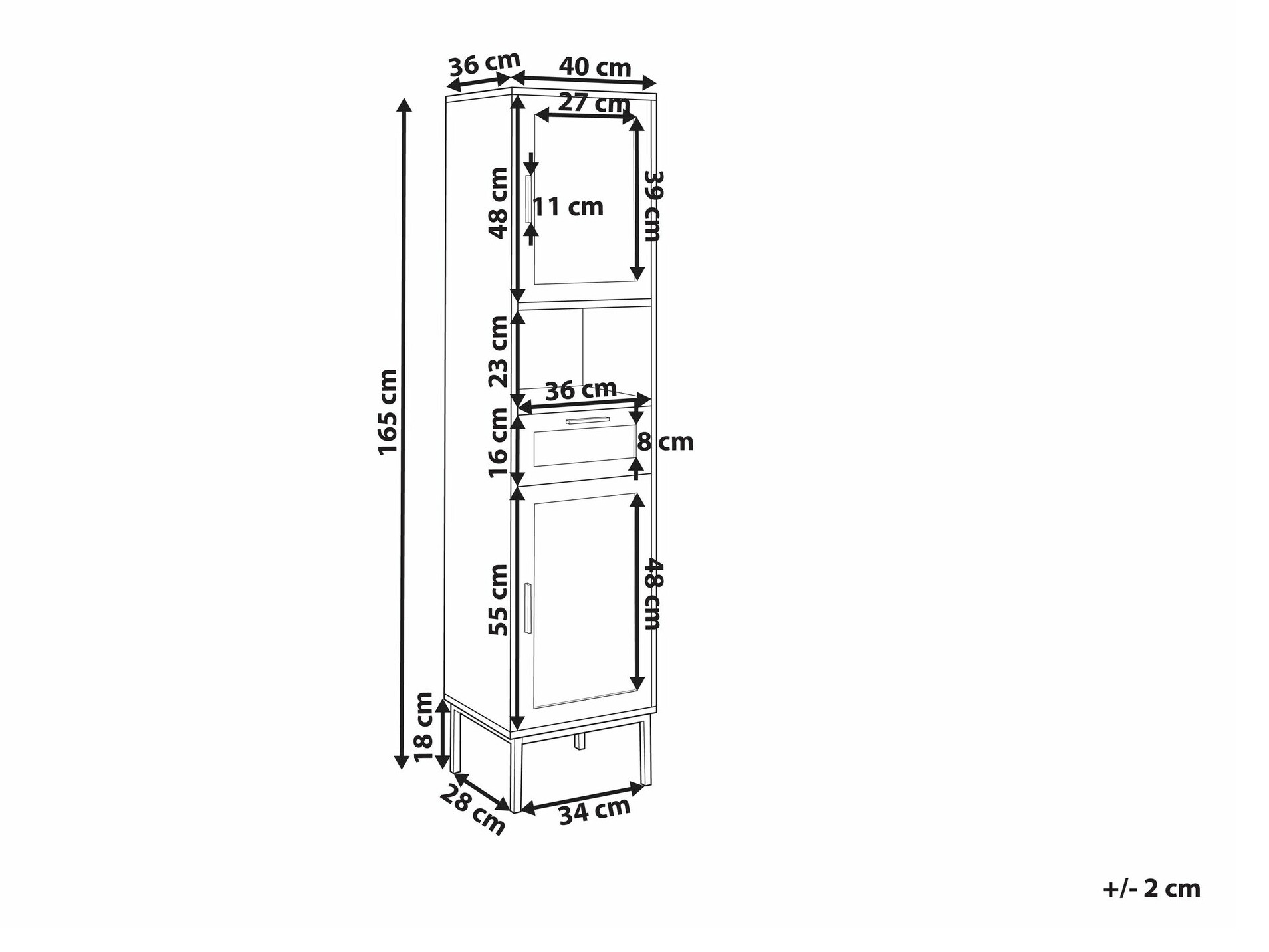 Stāvošs vannas skapītis Meldoru 104