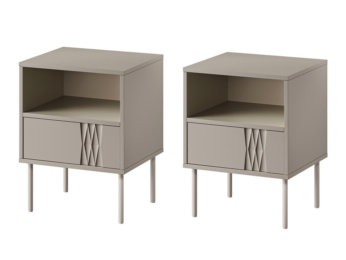 Комплект прикроватных тумбочек Tolete 106 (Бежевый)
