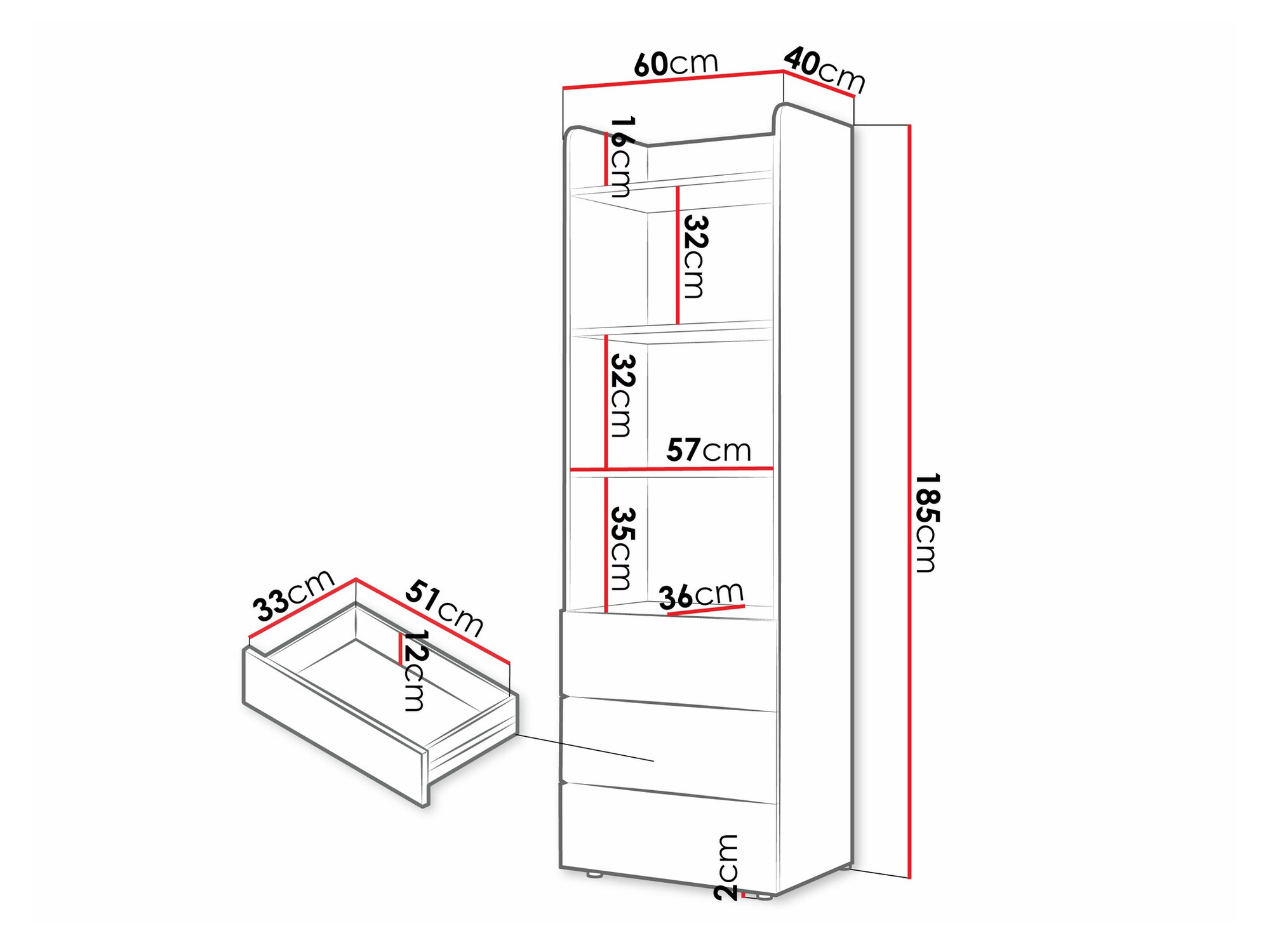 Plaukts Domcali 104 (Pelēks + Ozols)