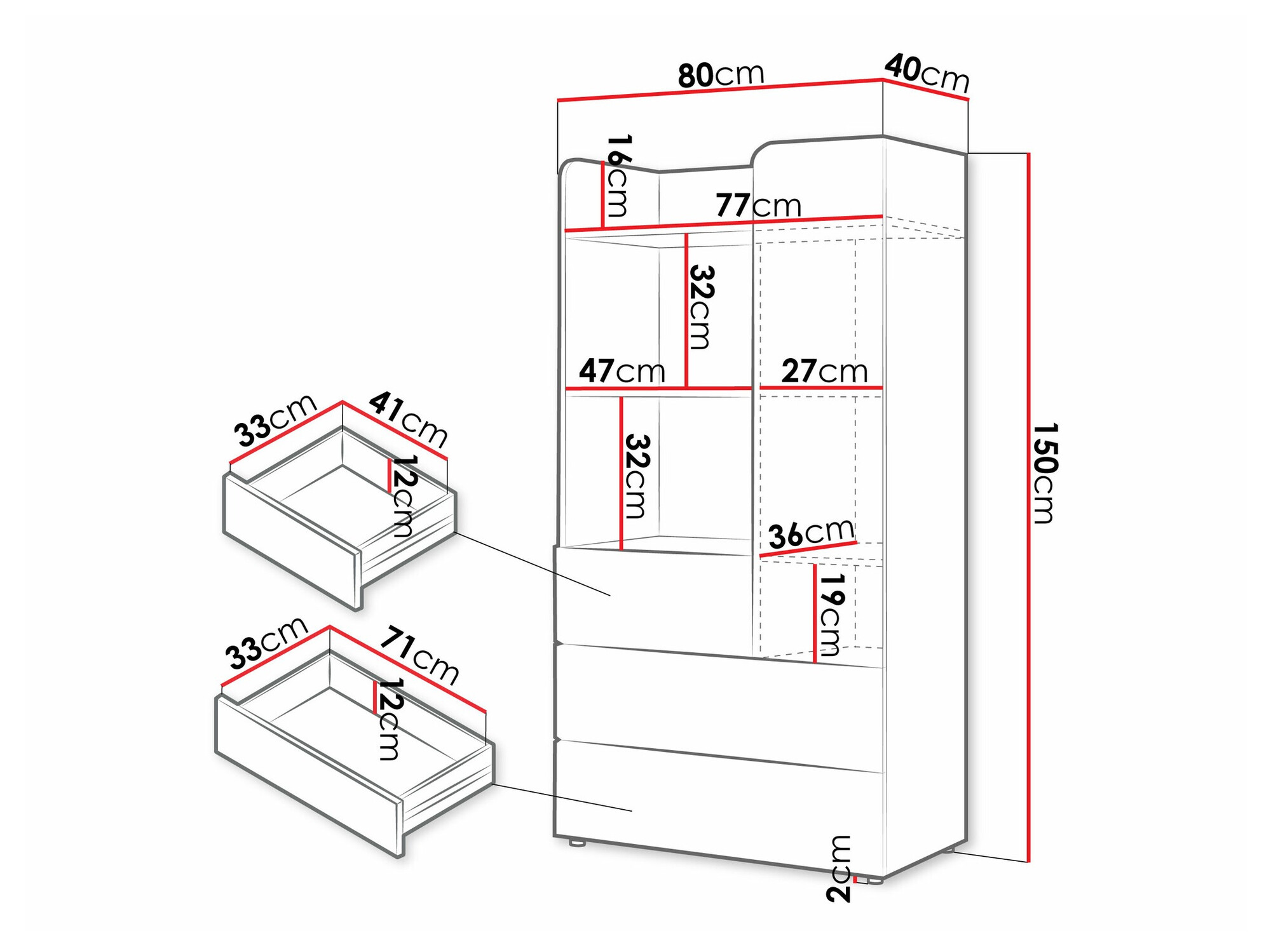 Plaukts Domcali 105 (Pelēks + Ozols)