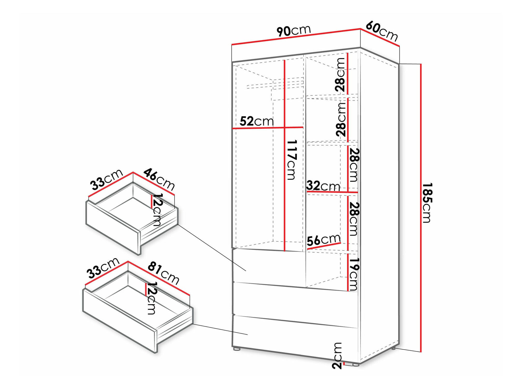 Шкаф Domcali 101 (Бежевый + Дуб)