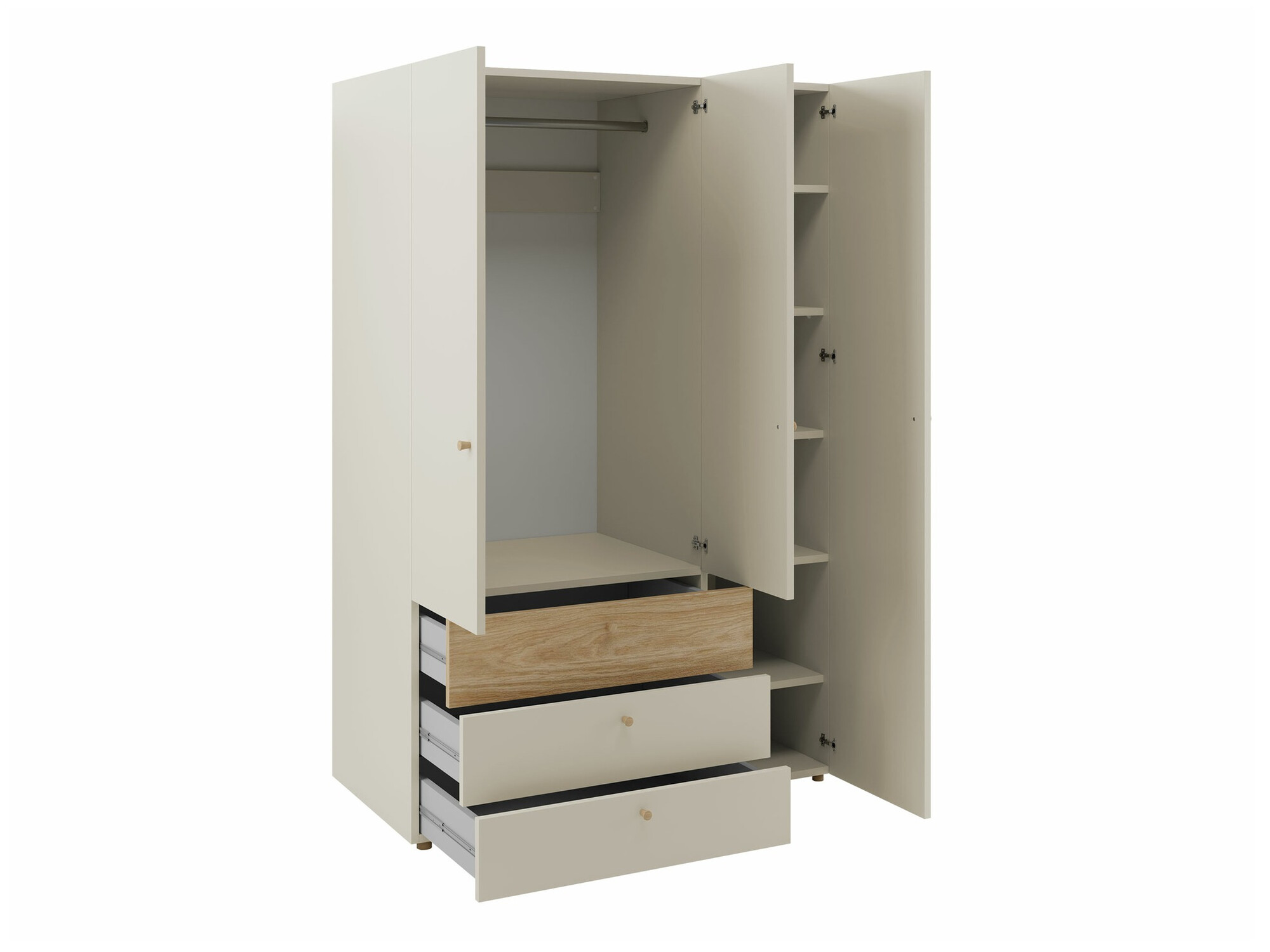 Skapis Domcali 100 (Coral + Ozols)