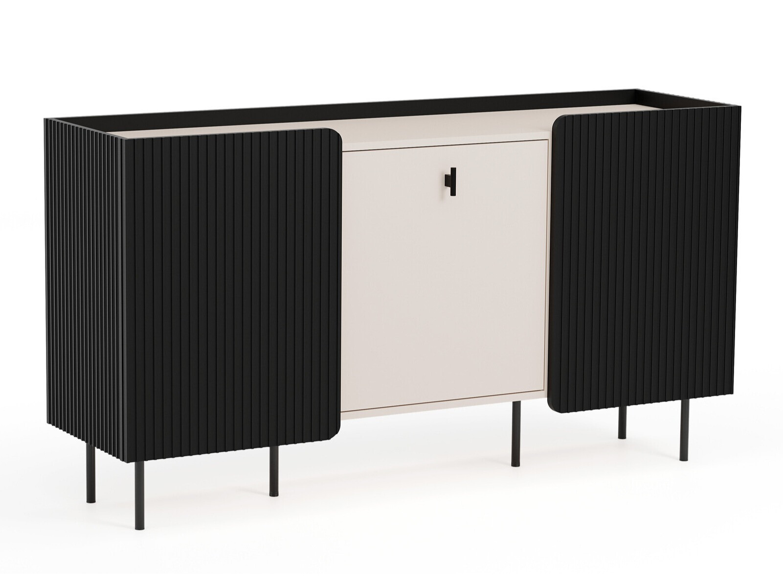 Skapis Mansfield 101 (Melns + Kašmirs)