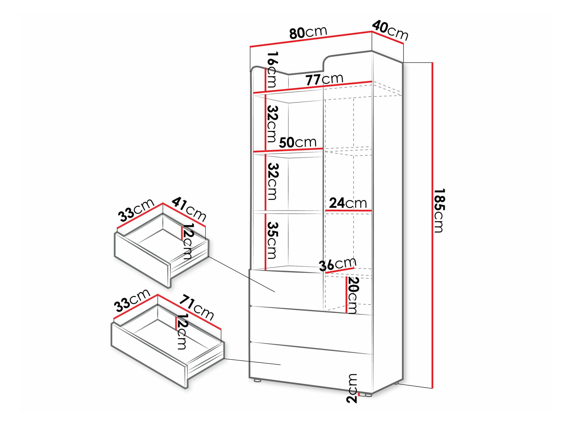 Стеллаж Domcali 102 (Coral + Дуб)