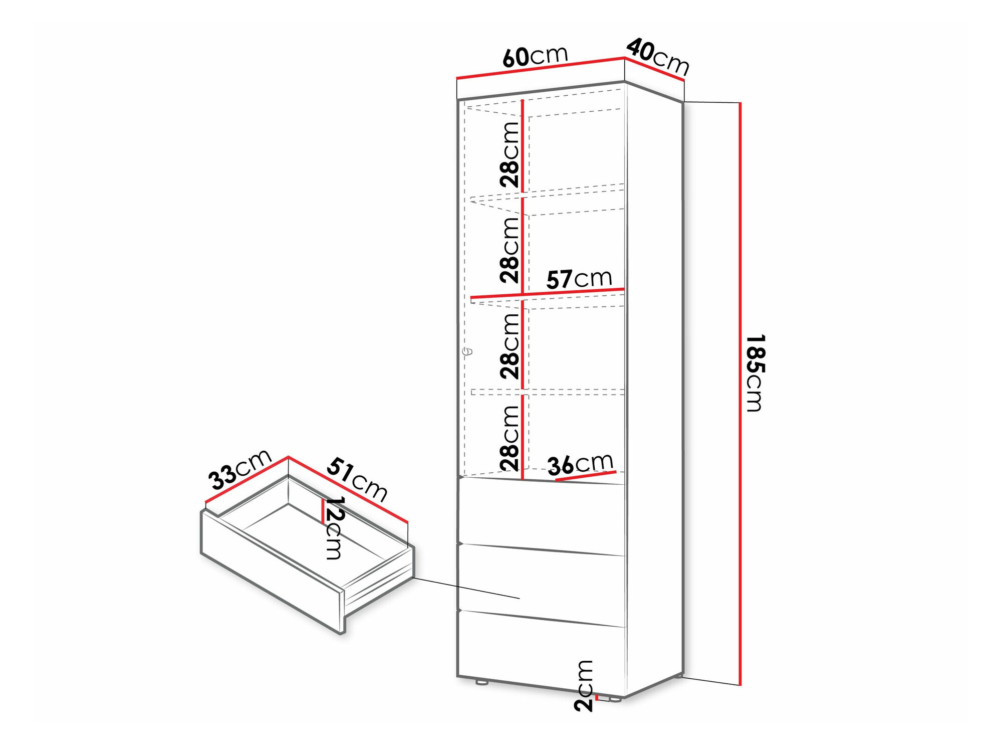 Стеллаж Domcali 103 (Серый + Дуб)