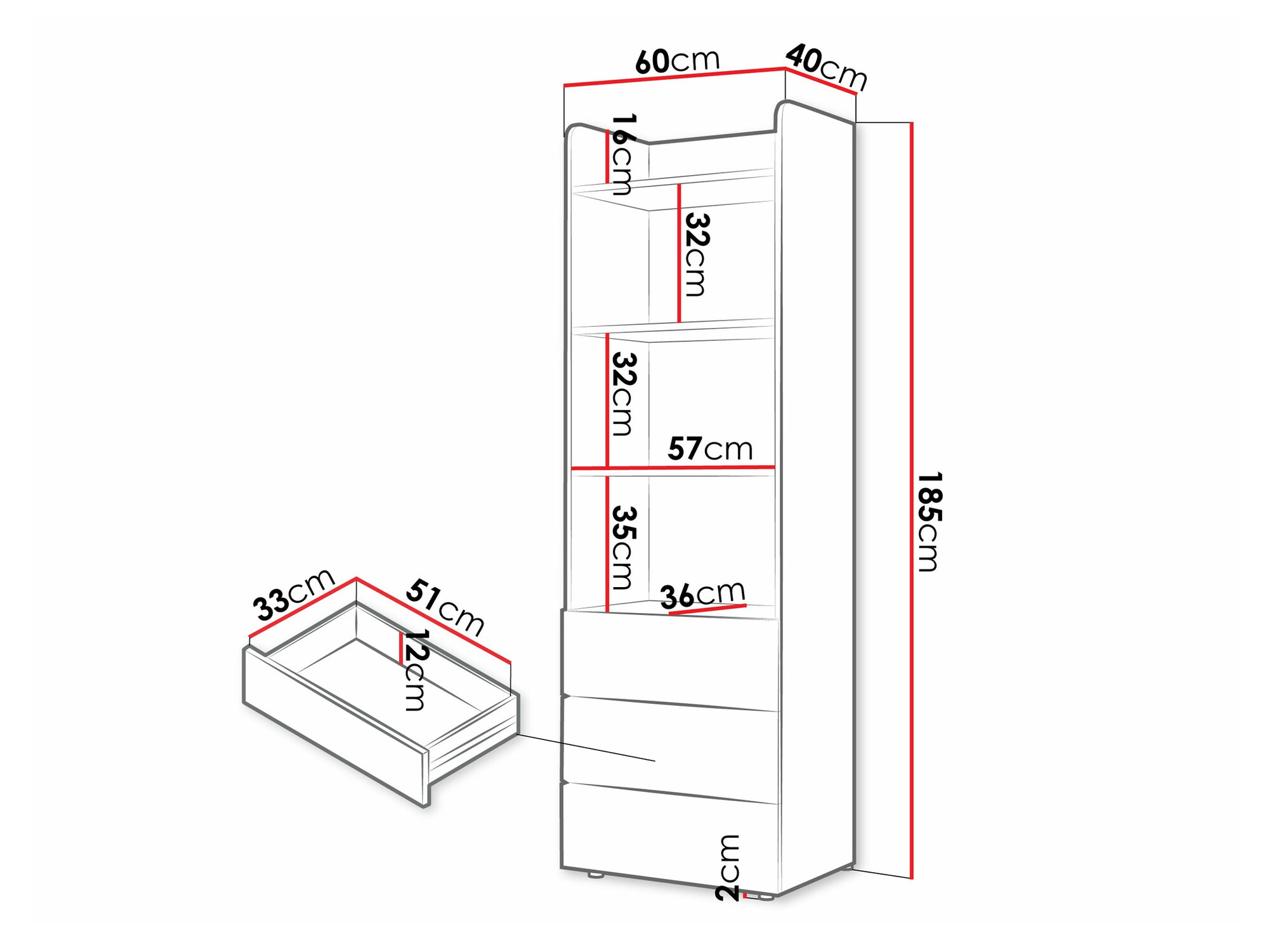 Стеллаж Domcali 104 (Coral + Дуб)