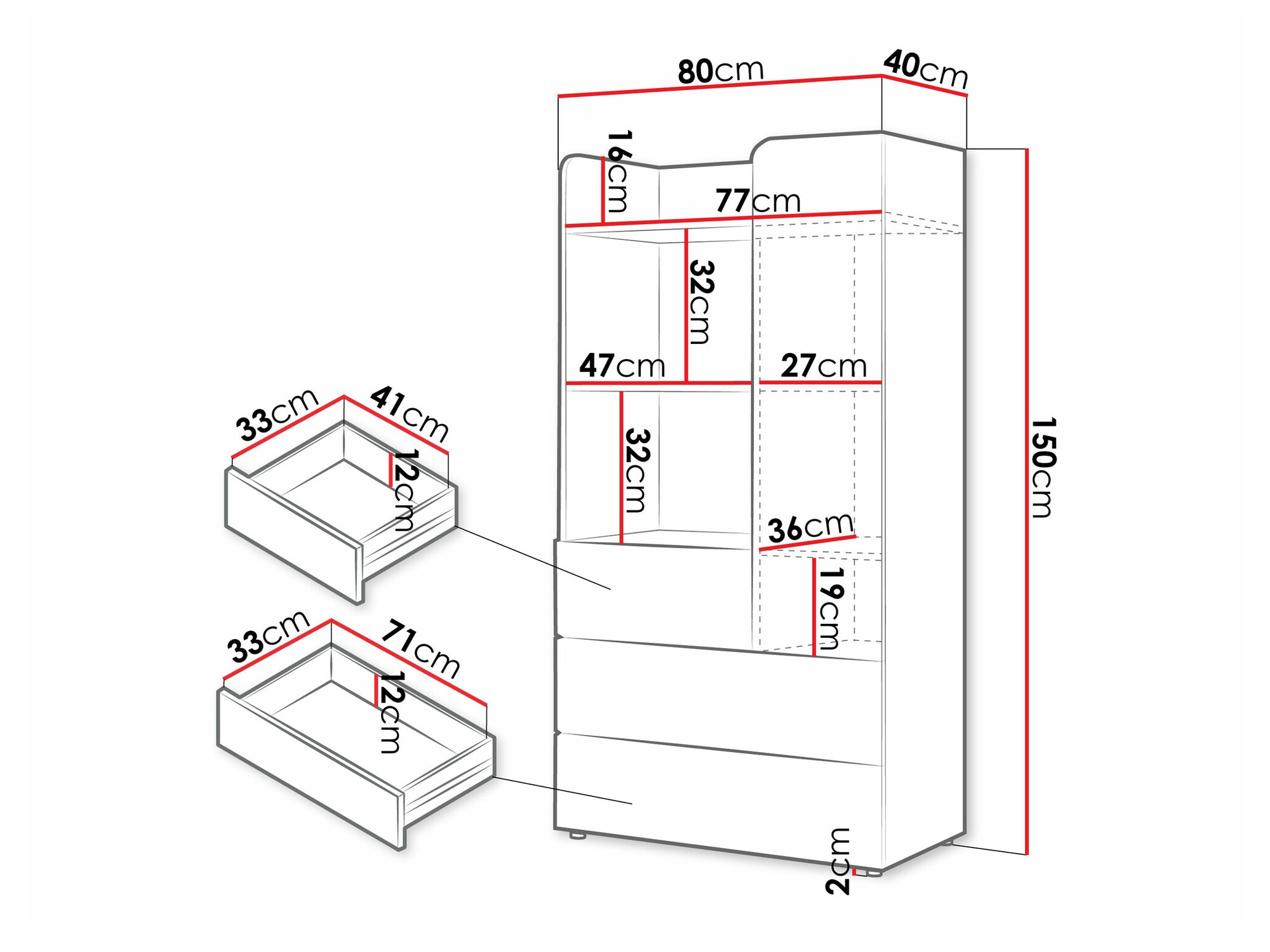 Стеллаж Domcali 105 (Coral + Дуб)