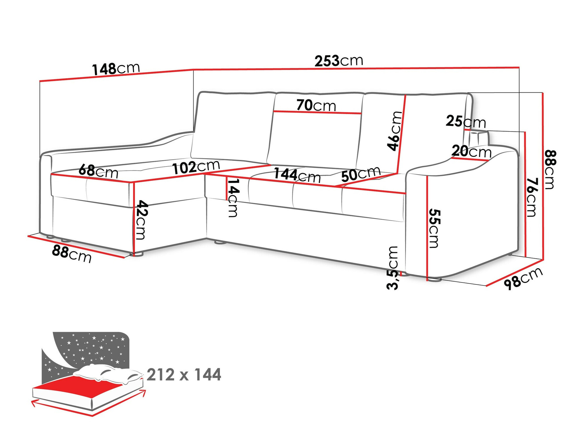 Угловой диван Rome 107 (Velo 621)