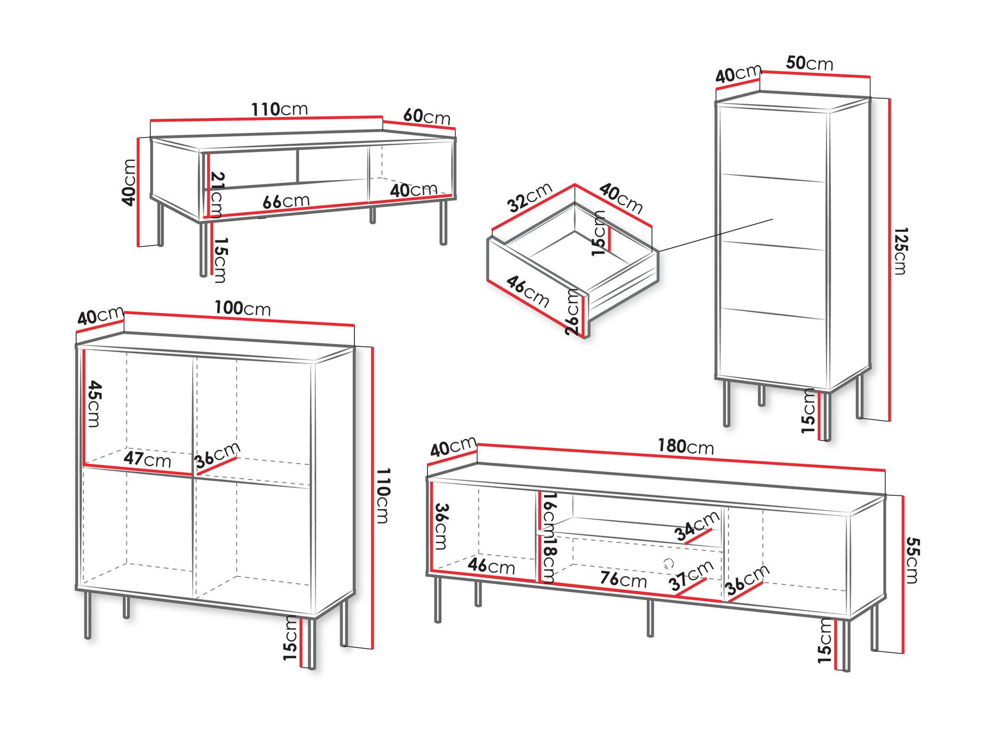Viesistabas komplekts Tolete 108 (Bēšs)