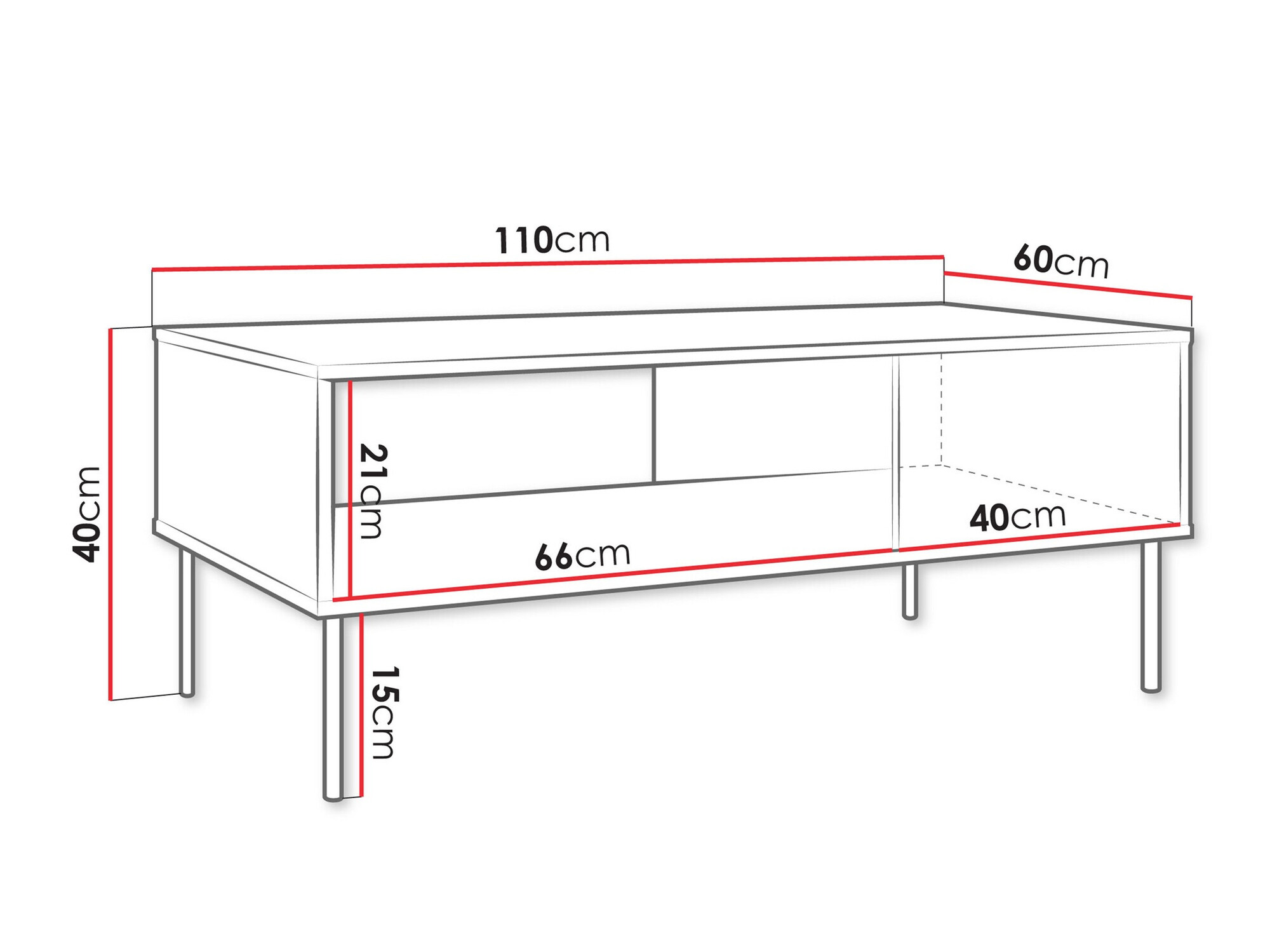 Žurnālu galdiņš Tolete 103 (Zaļš)