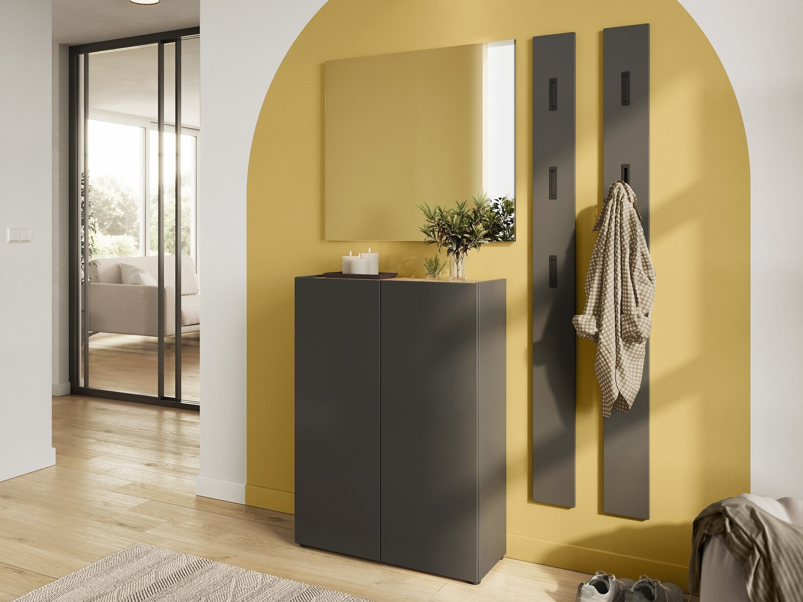 Apavu plaukts Lircamu 100 (Grafīts)