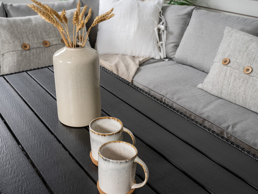 Dārza mēbeļu komplekts Dallas 4628 (Tumši pelēks + Gaiši pelēks)