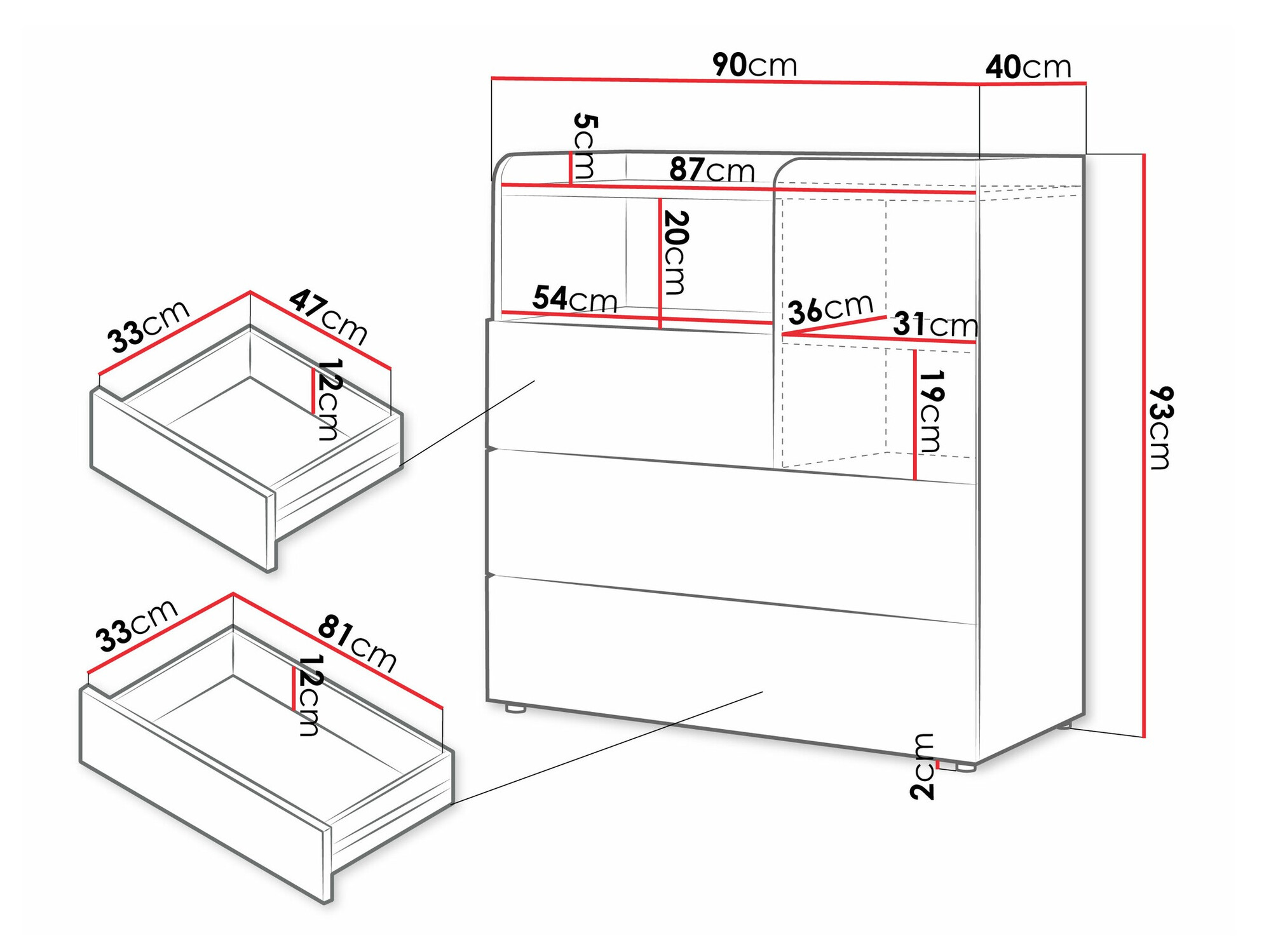 Kumode Domcali 109 (Pelēks + Ozols)
