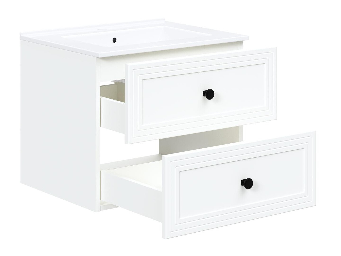 Подвесной шкаф для ванной комнаты под раковину Fiovele 103 (Белый)