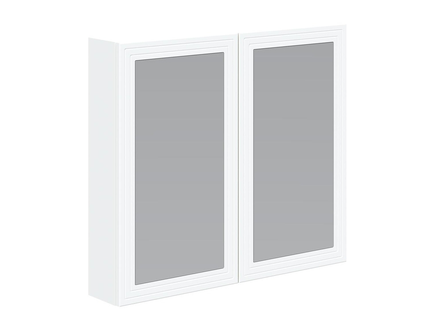 Шкаф для ванной комнаты c зеркалом Fiovele 102 (Белый)