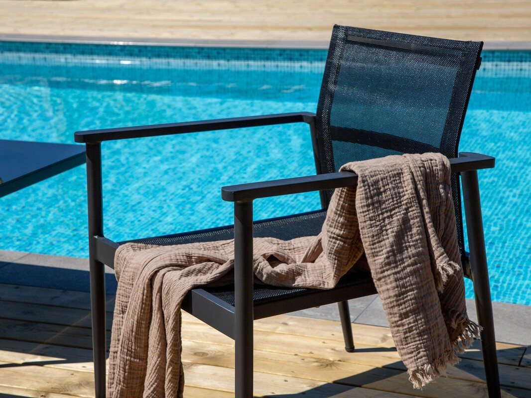 Dārza mēbeļu komplekts Dallas 4632 (Melns)