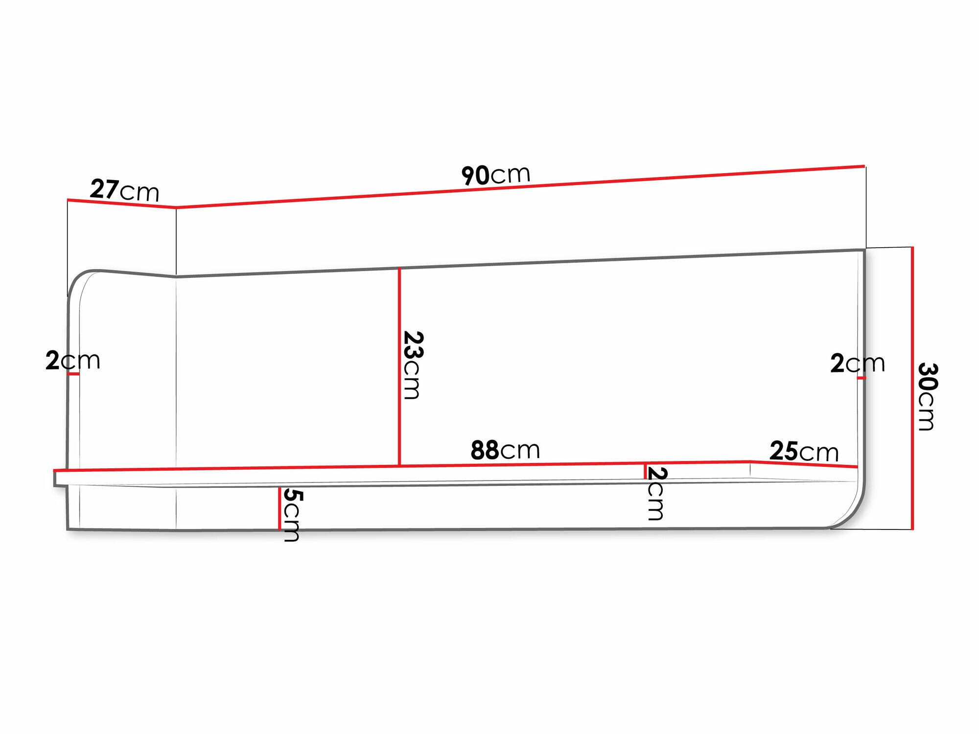 Настенная полка Domcali 112
