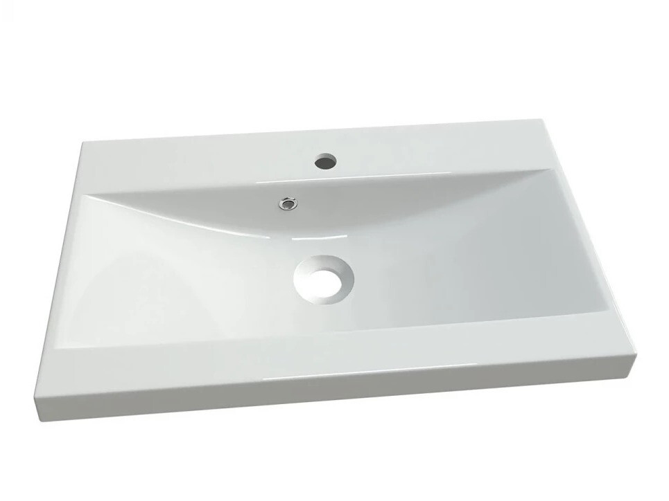 Подвесной шкаф для ванной комнаты под раковину Baltesi 118 (Белый + Artisan дуб)