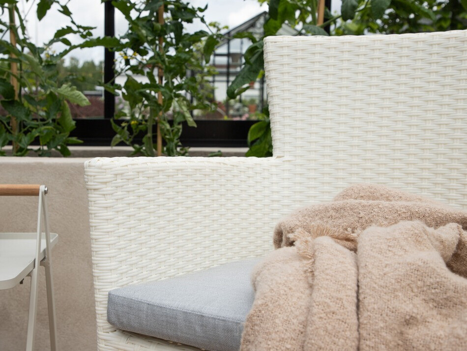 Садовый стул Dallas 4636 (Белый + Серый)