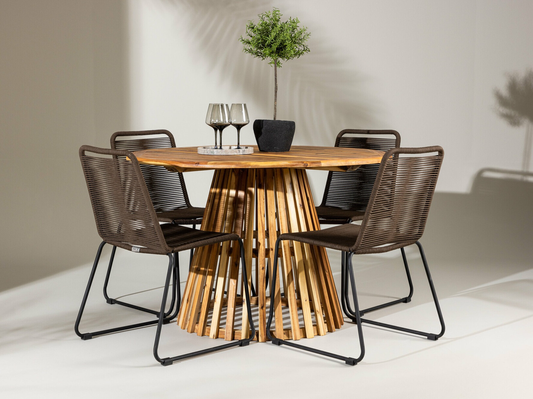 Стол и стулья Dallas 4630 (Коричневый)