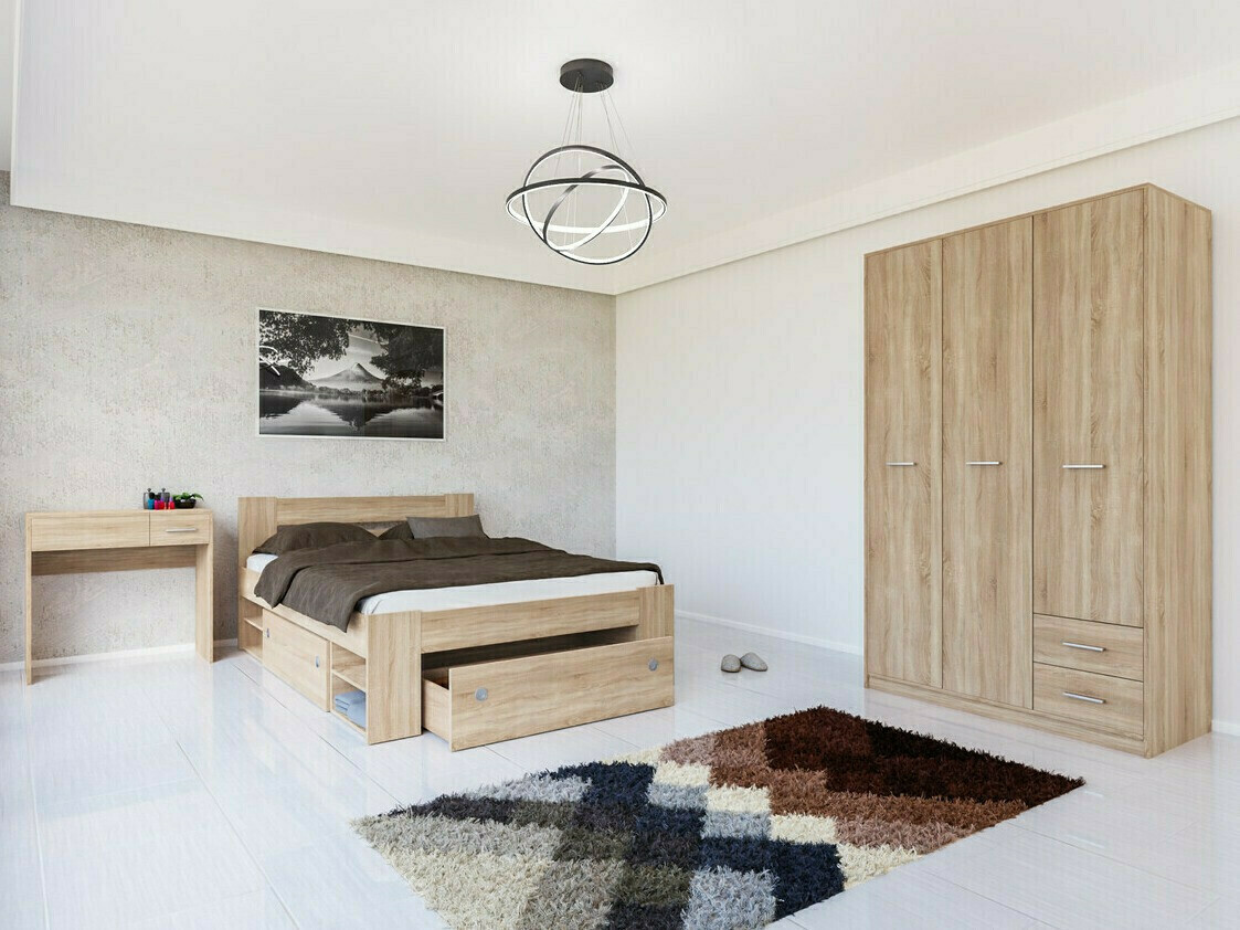 Кровать Novsore 130 (Сонома Дуб)