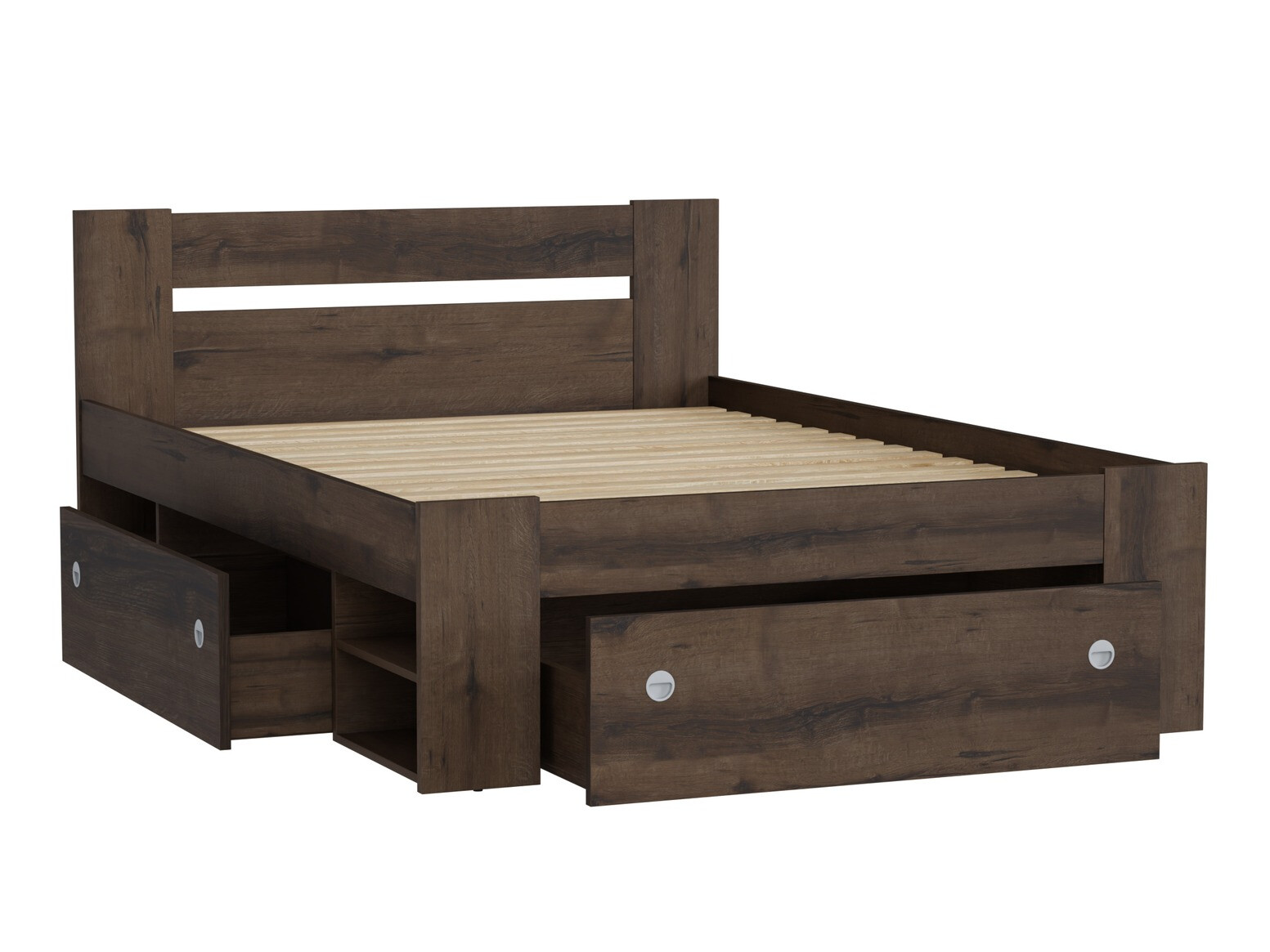 Кровать Novsore 130 (Темный дуб)