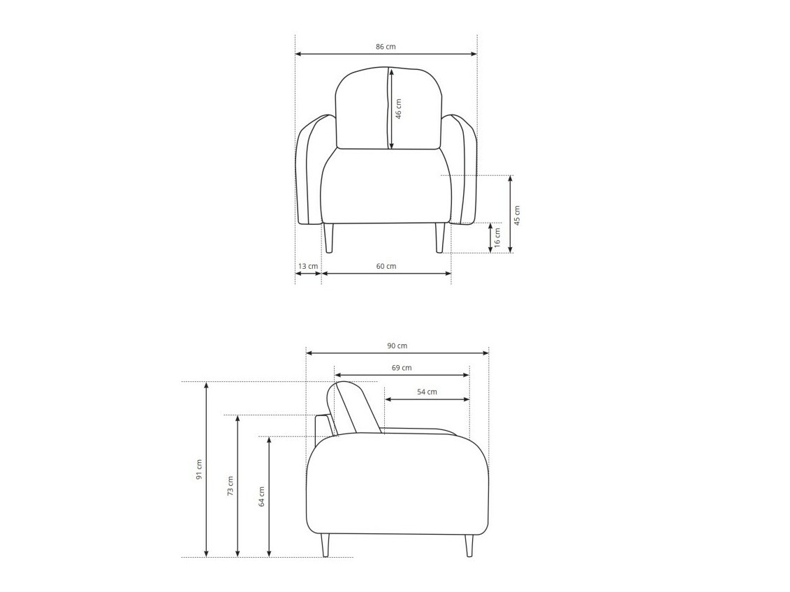 Atpūtas krēsls Kingston 155 (Elma 02)