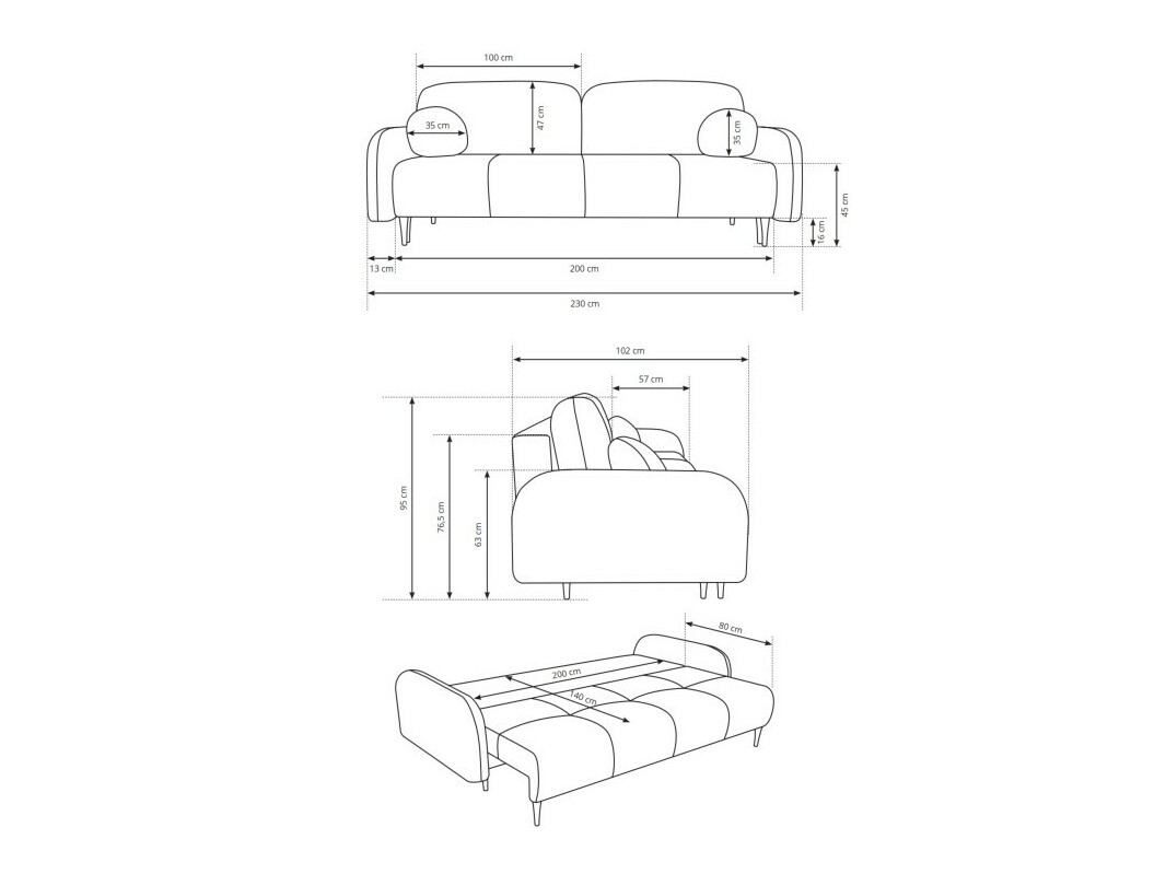 Dīvāns gulta Kingston 151 (Elma 14)